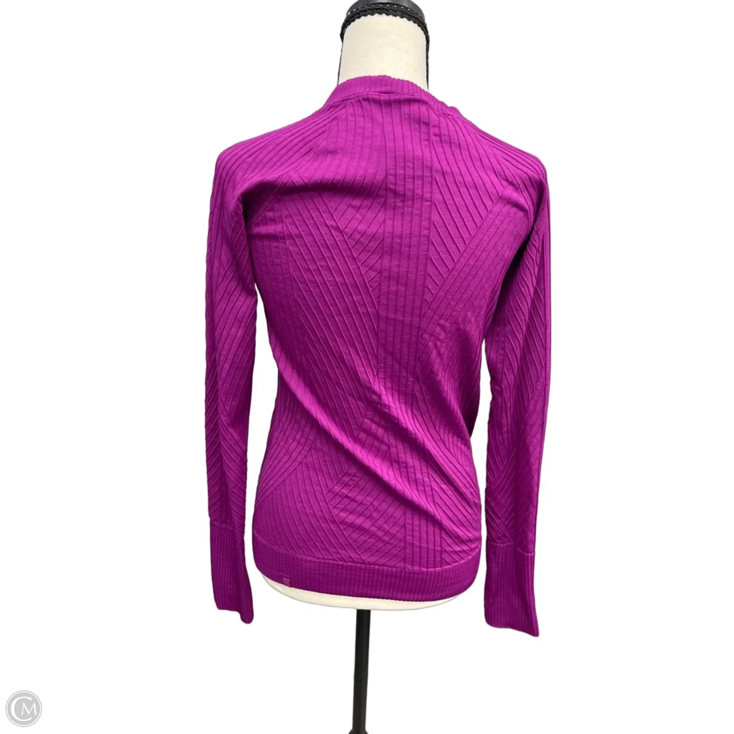Athletic Top Long Sleeve Crewneck By Lululemon In Purple, Size: 6