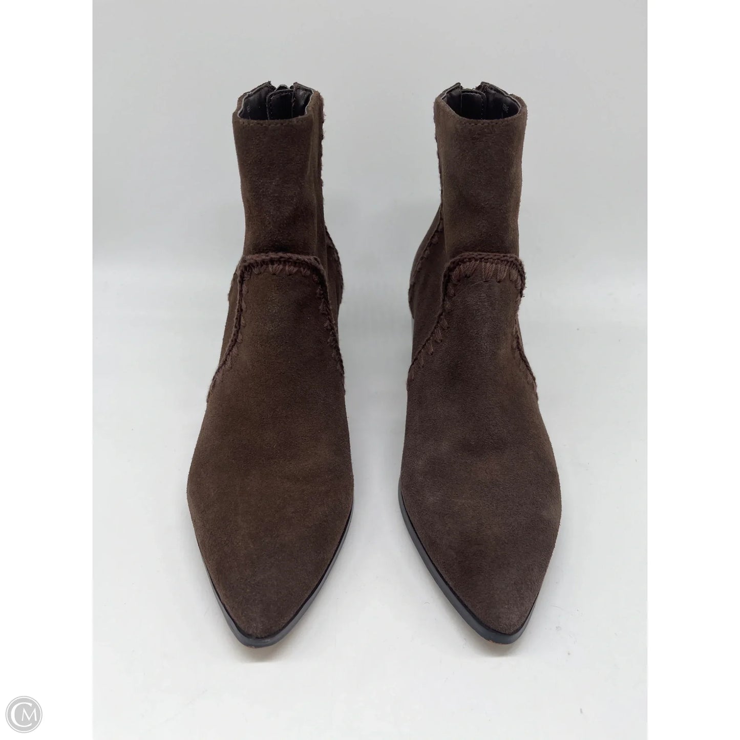 Boots Ankle Heels By Sanctuary In Brown, Size: 9