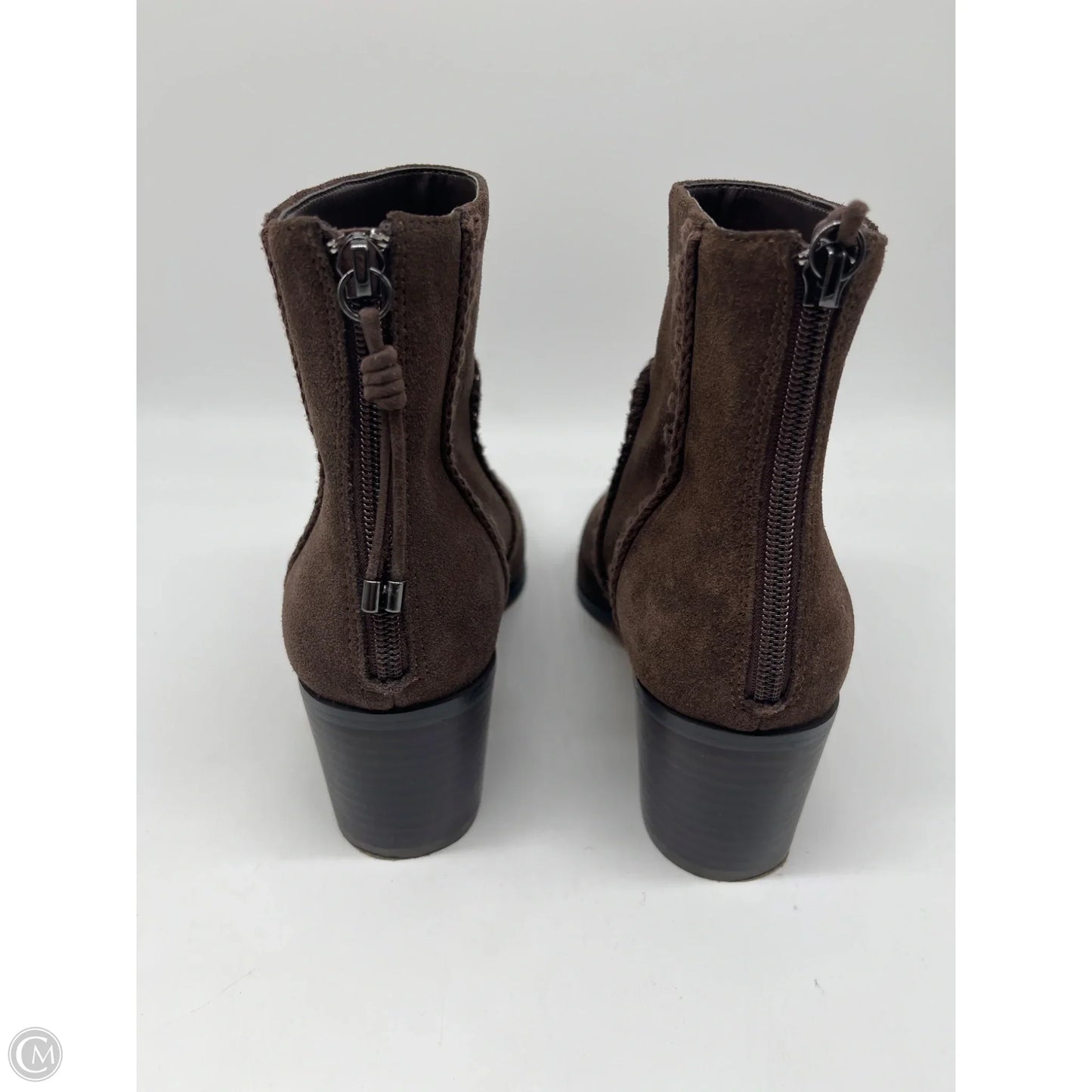 Boots Ankle Heels By Sanctuary In Brown, Size: 9
