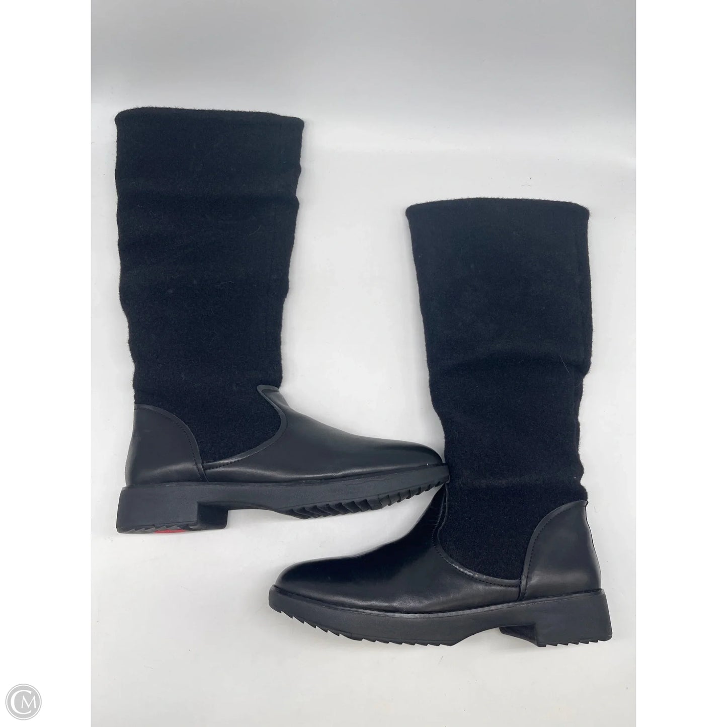 Boots Knee Heels By Fitflop In Black, Size: 7.5