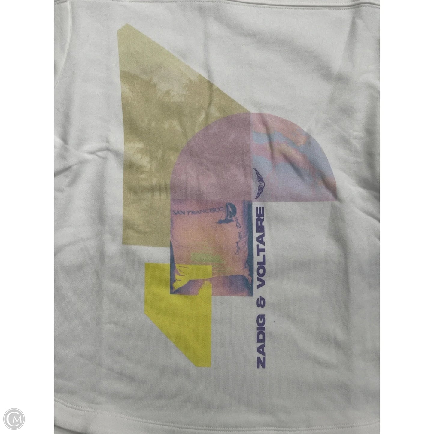 Top Short Sleeve By Zadig And Voltaire In White, Size: M