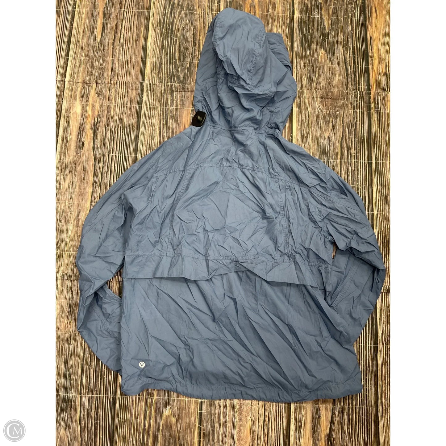 Athletic Jacket By Lululemon In Blue, Size: 12