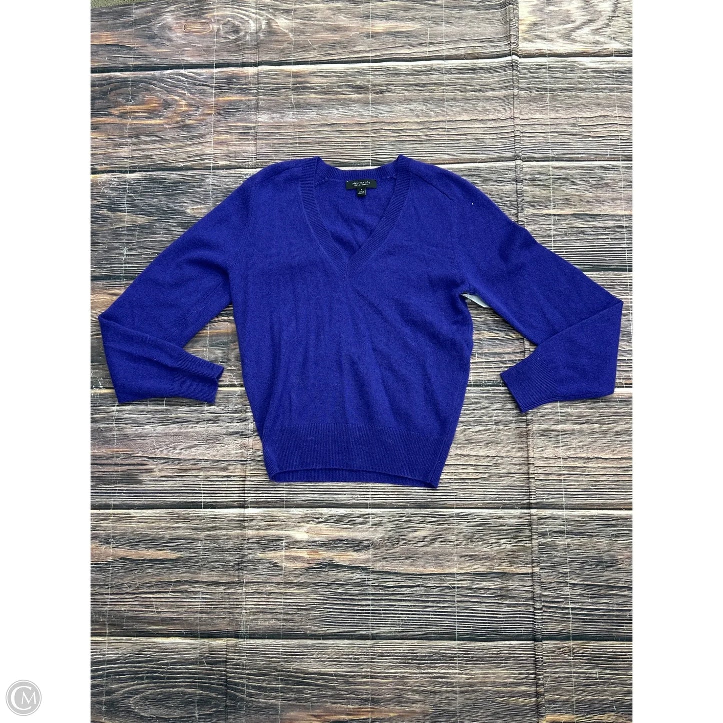 Sweater Cashmere By Ann Taylor In Purple, Size: S