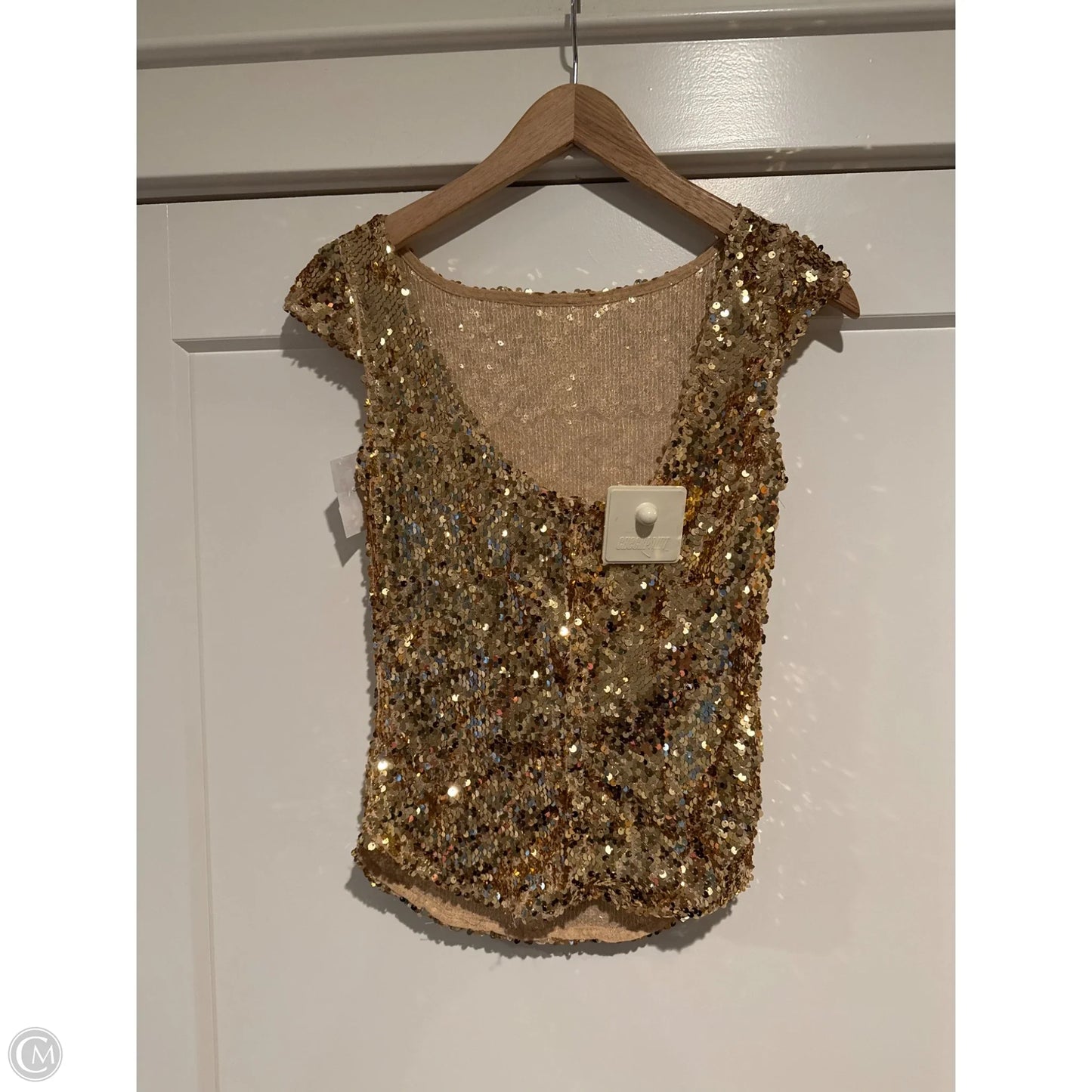 Tank Top By Free People In Gold, Size: Xs