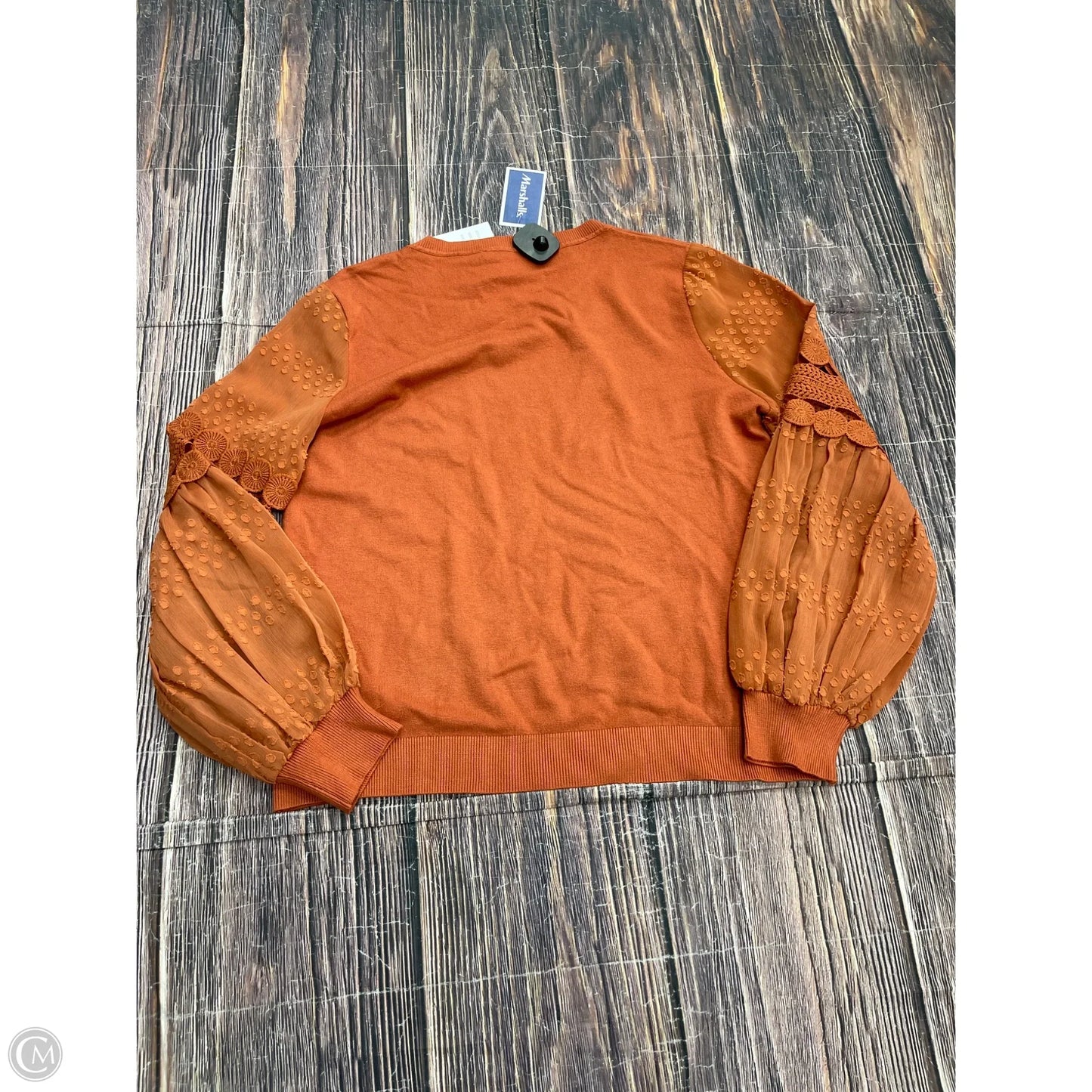 Top Long Sleeve By Sioni In Orange, Size: Xl