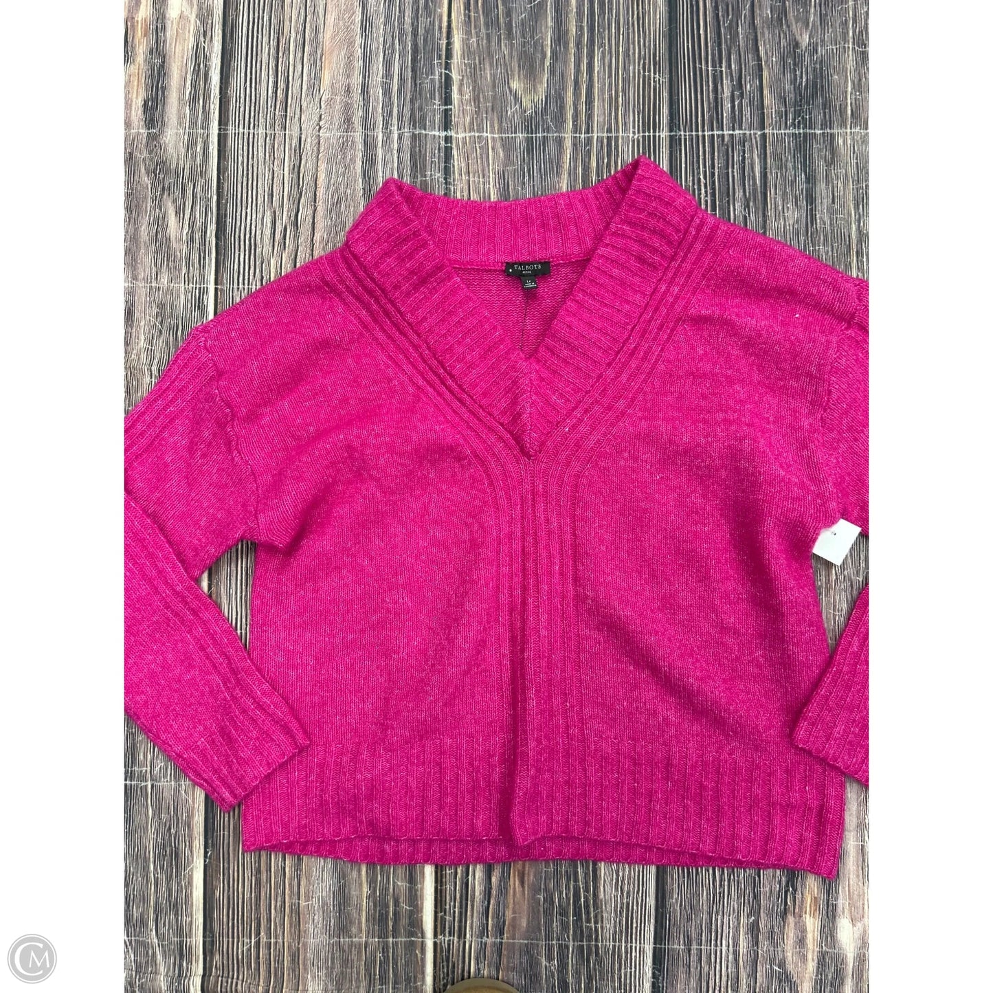 Sweater By Talbots In Pink, Size: Lp