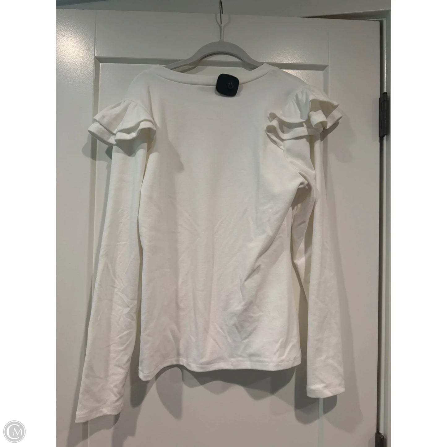Top Long Sleeve By Betseys Boutique Shop In White, Size: S