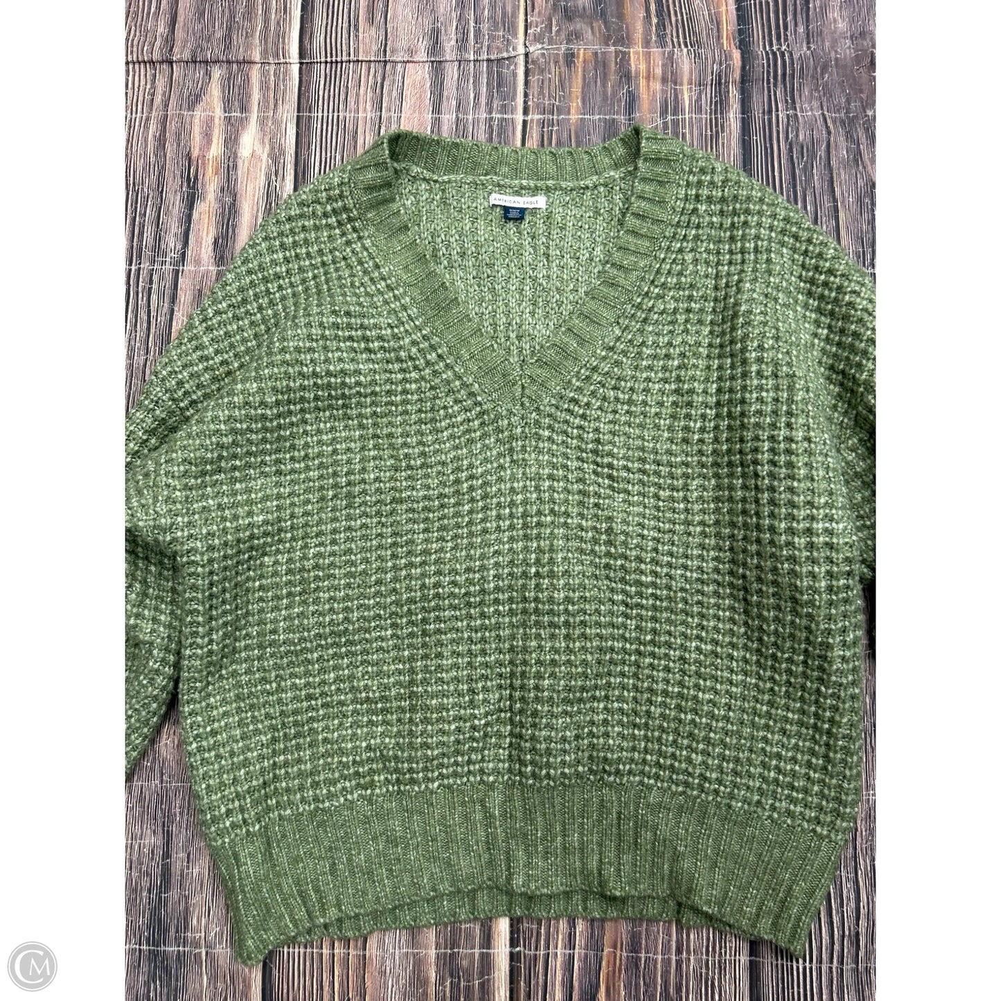Sweater By American Eagle In Green, Size: M