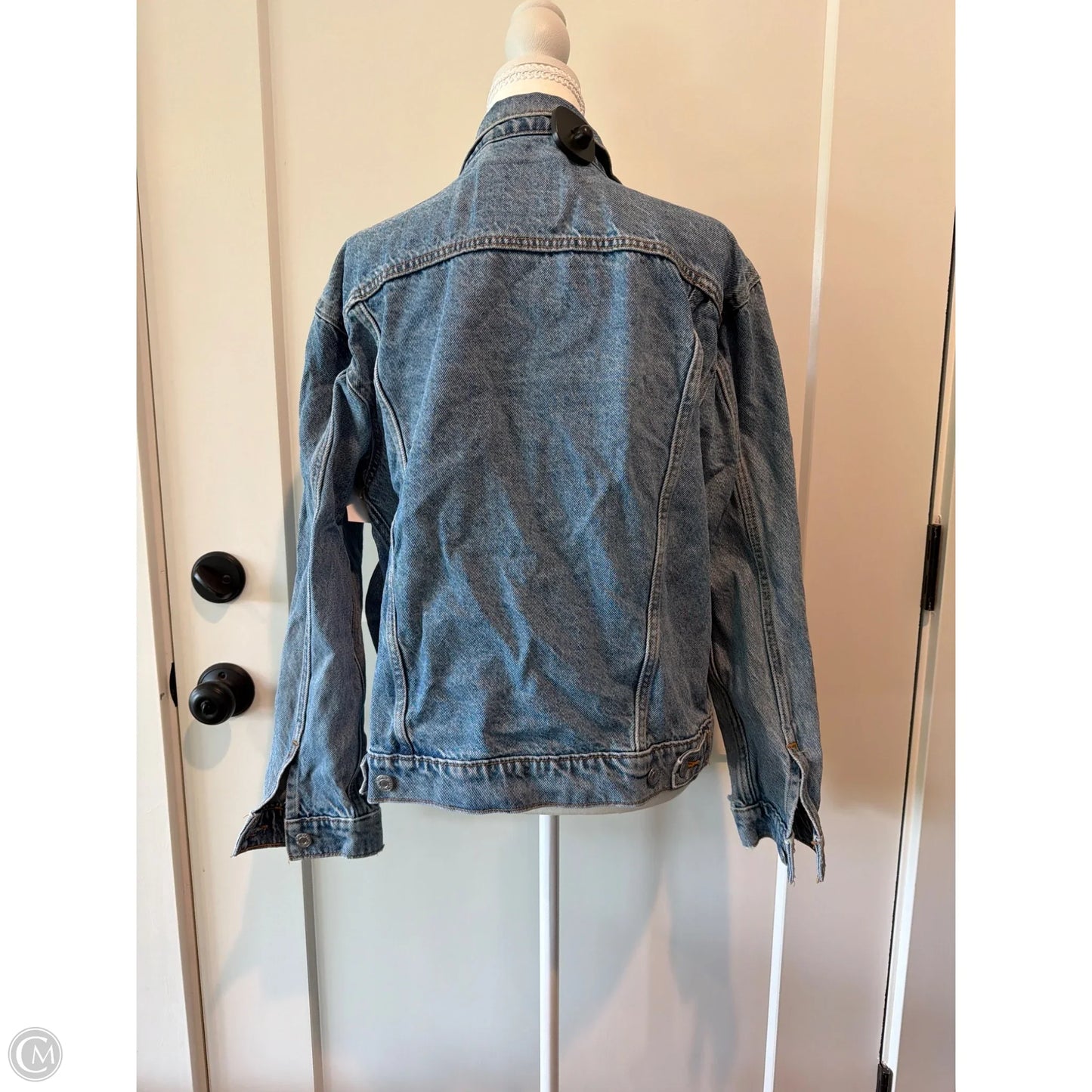 Jacket Denim By Levis In Blue Denim, Size: L