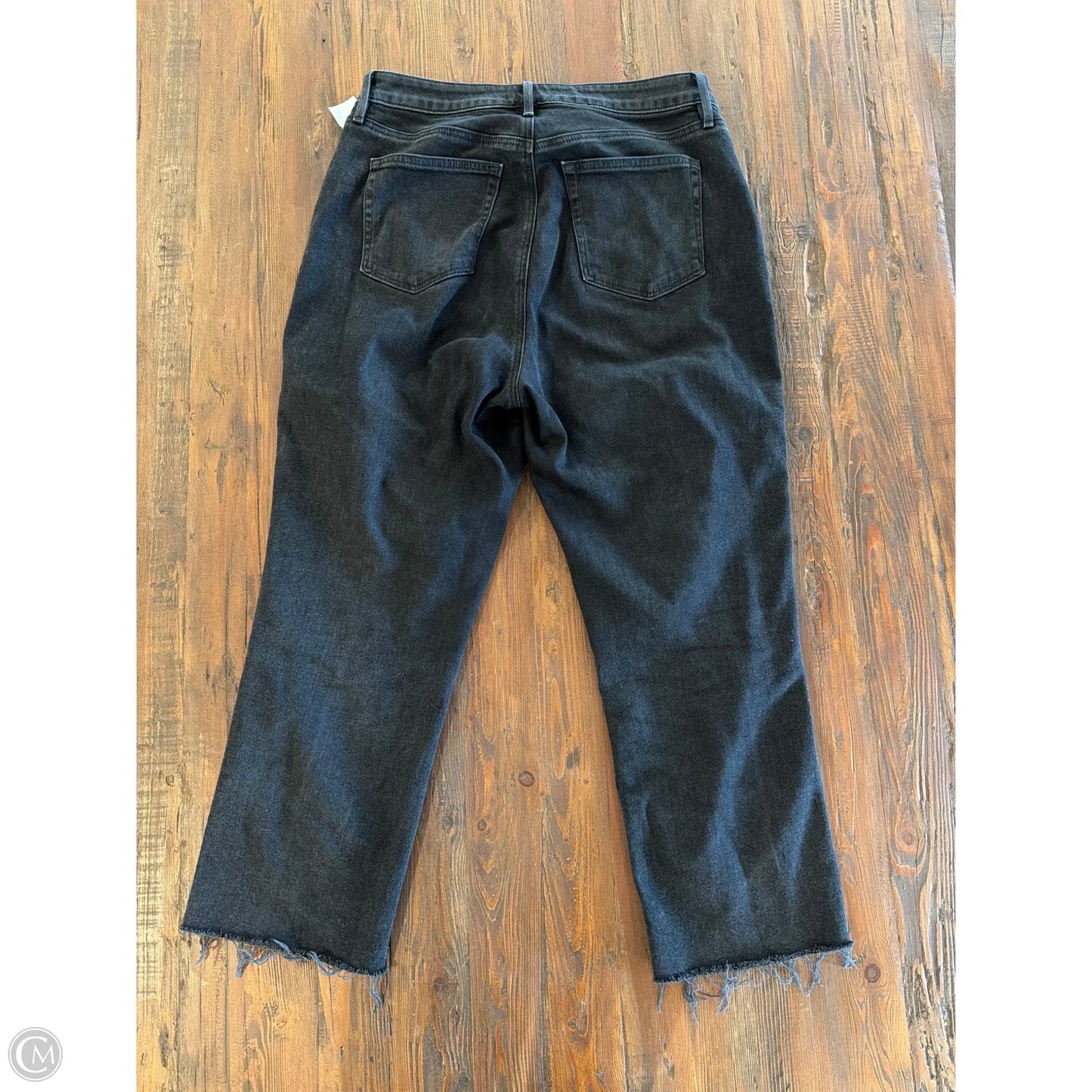 Jeans Cropped By Loft In Black, Size: 10