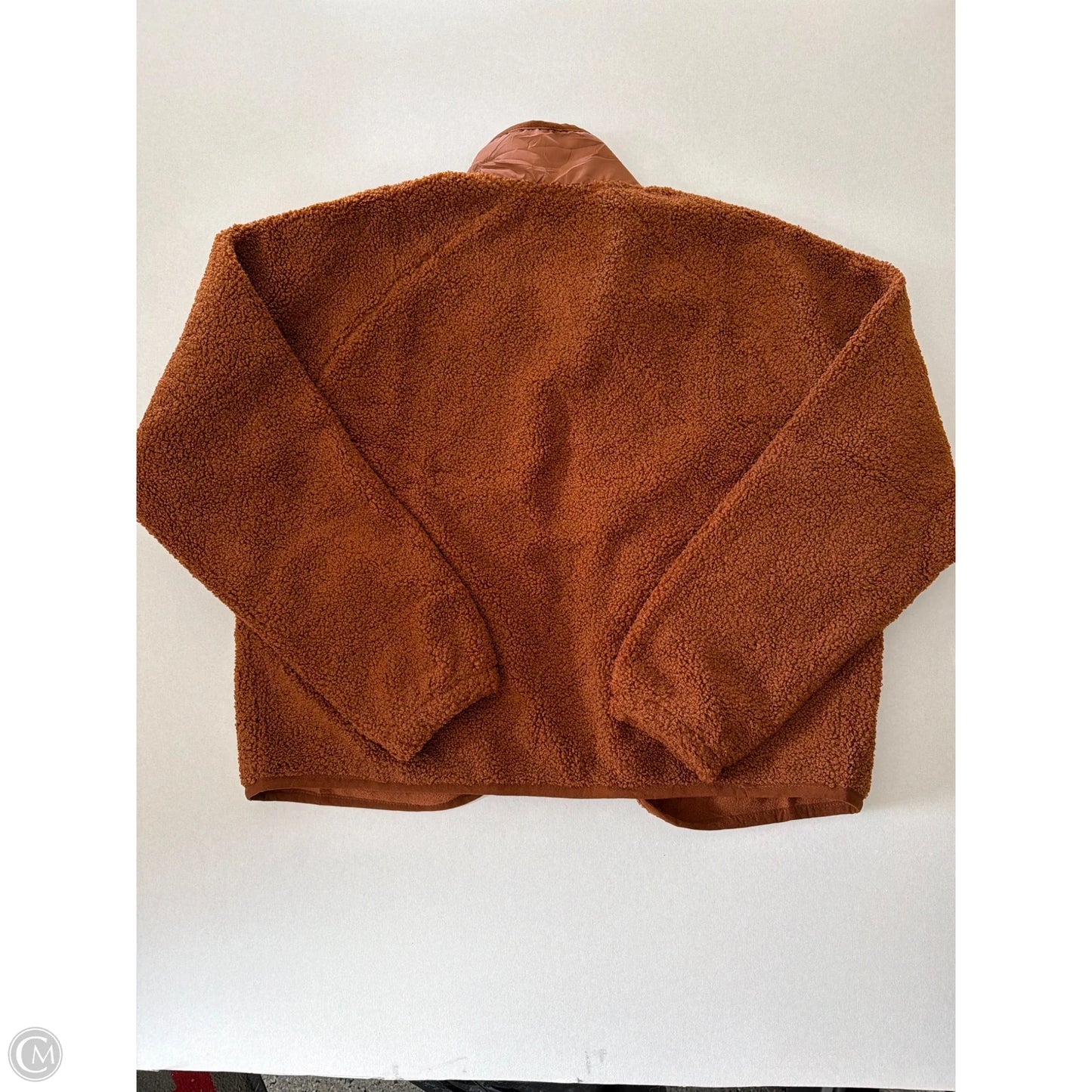 Jacket Fleece By Clothes Mentor In Brown, Size: S