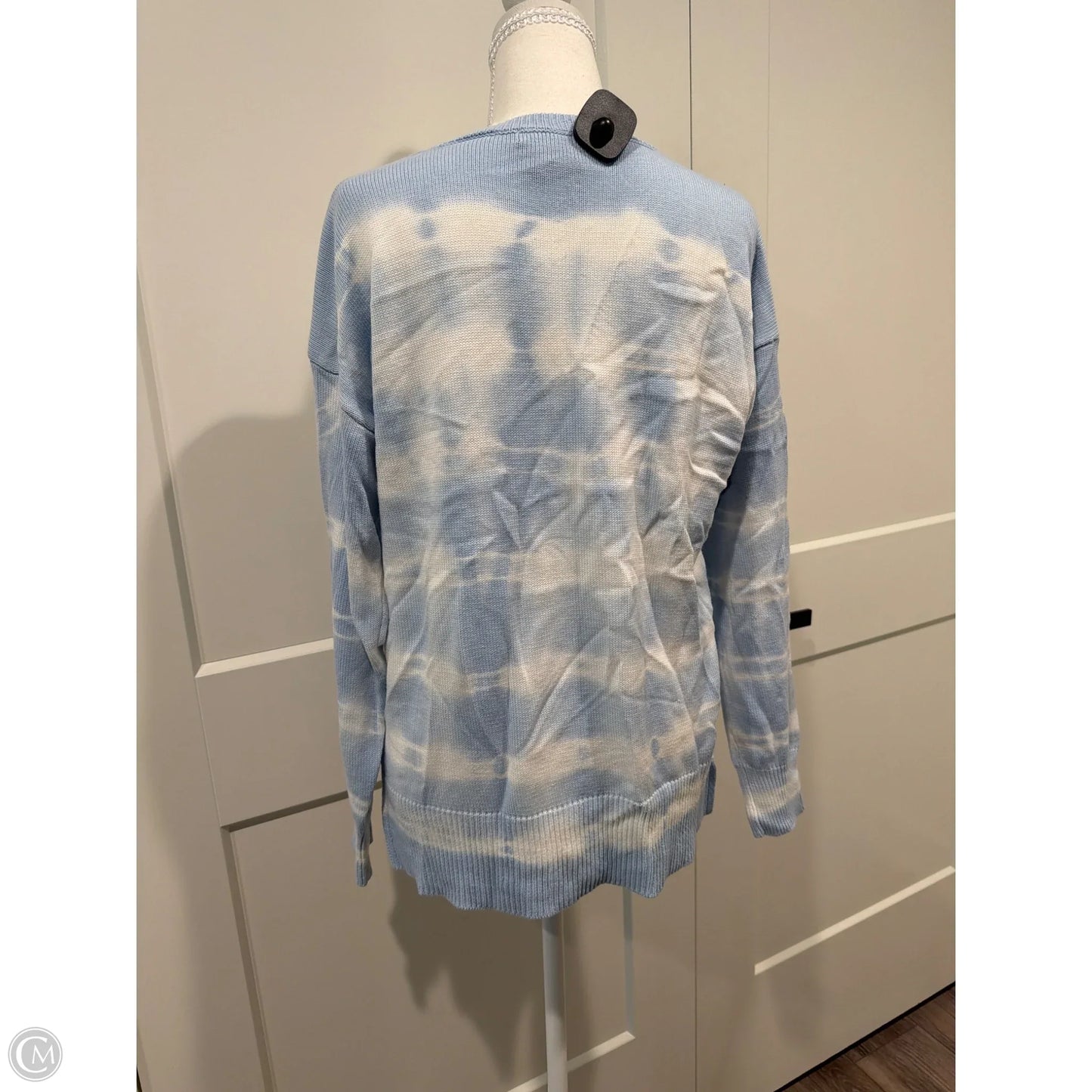 Sweater By Design History In Blue & White, Size: M