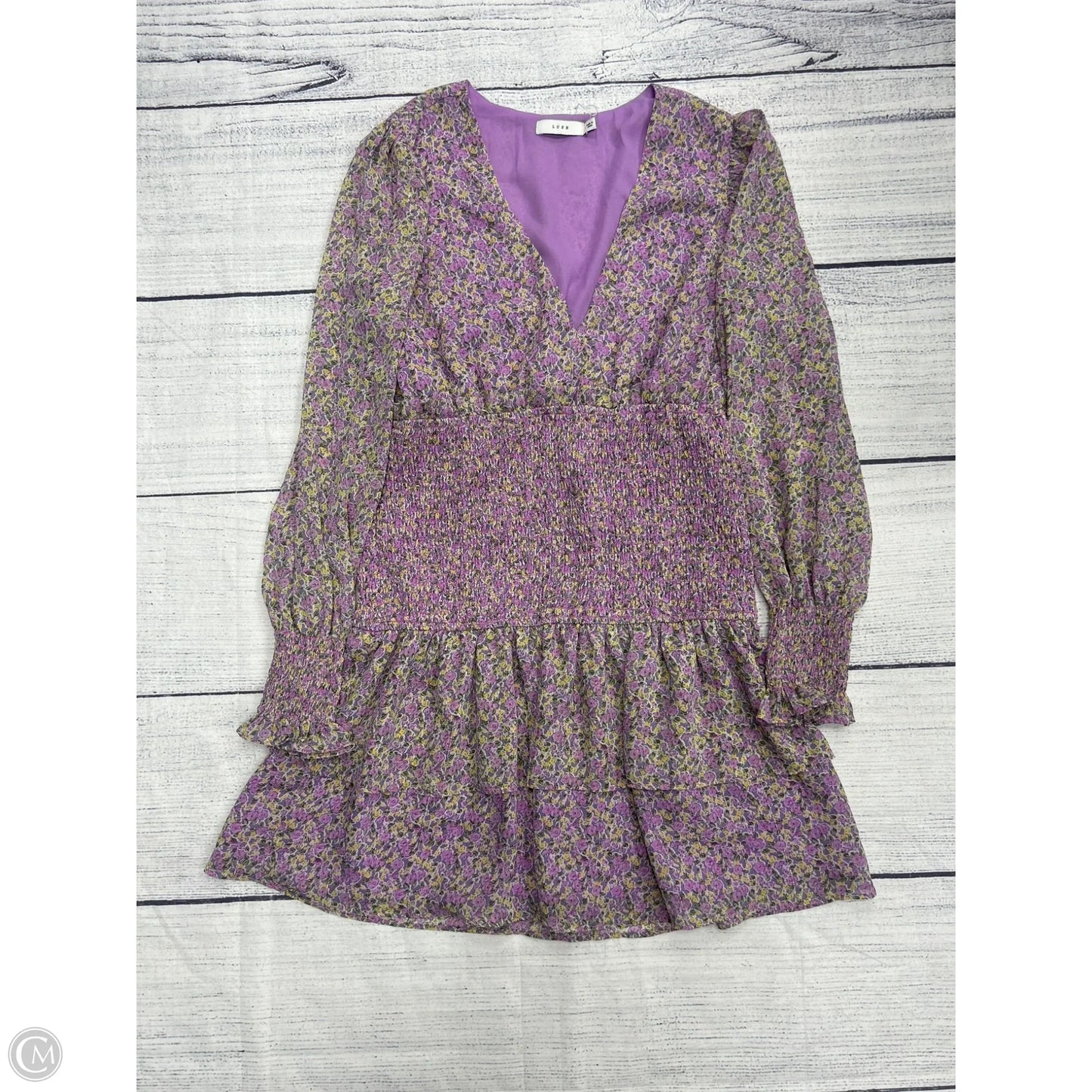 Dress Casual Short By Lush In Purple, Size: M