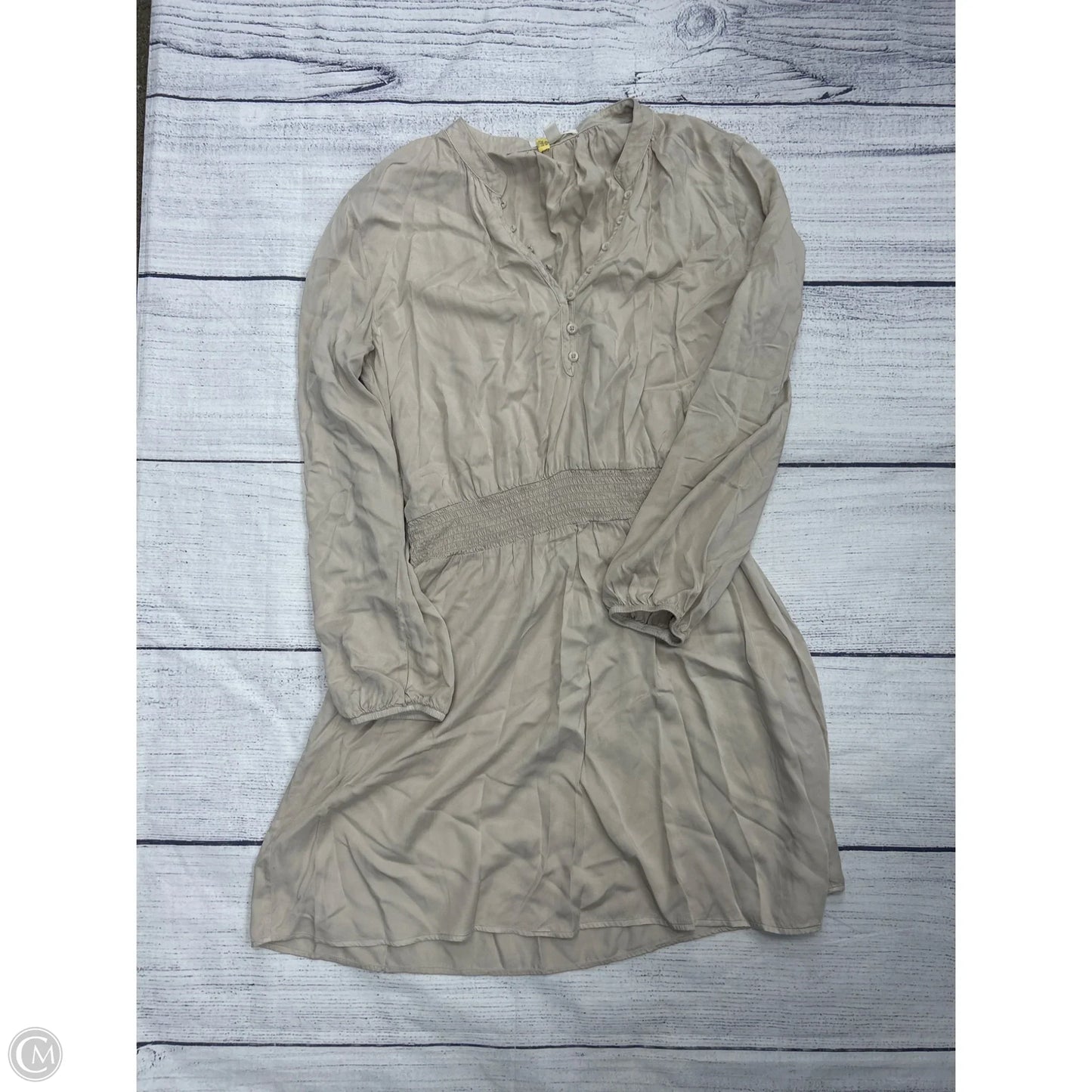 Top Long Sleeve By Cloth & Stone In Tan, Size: M
