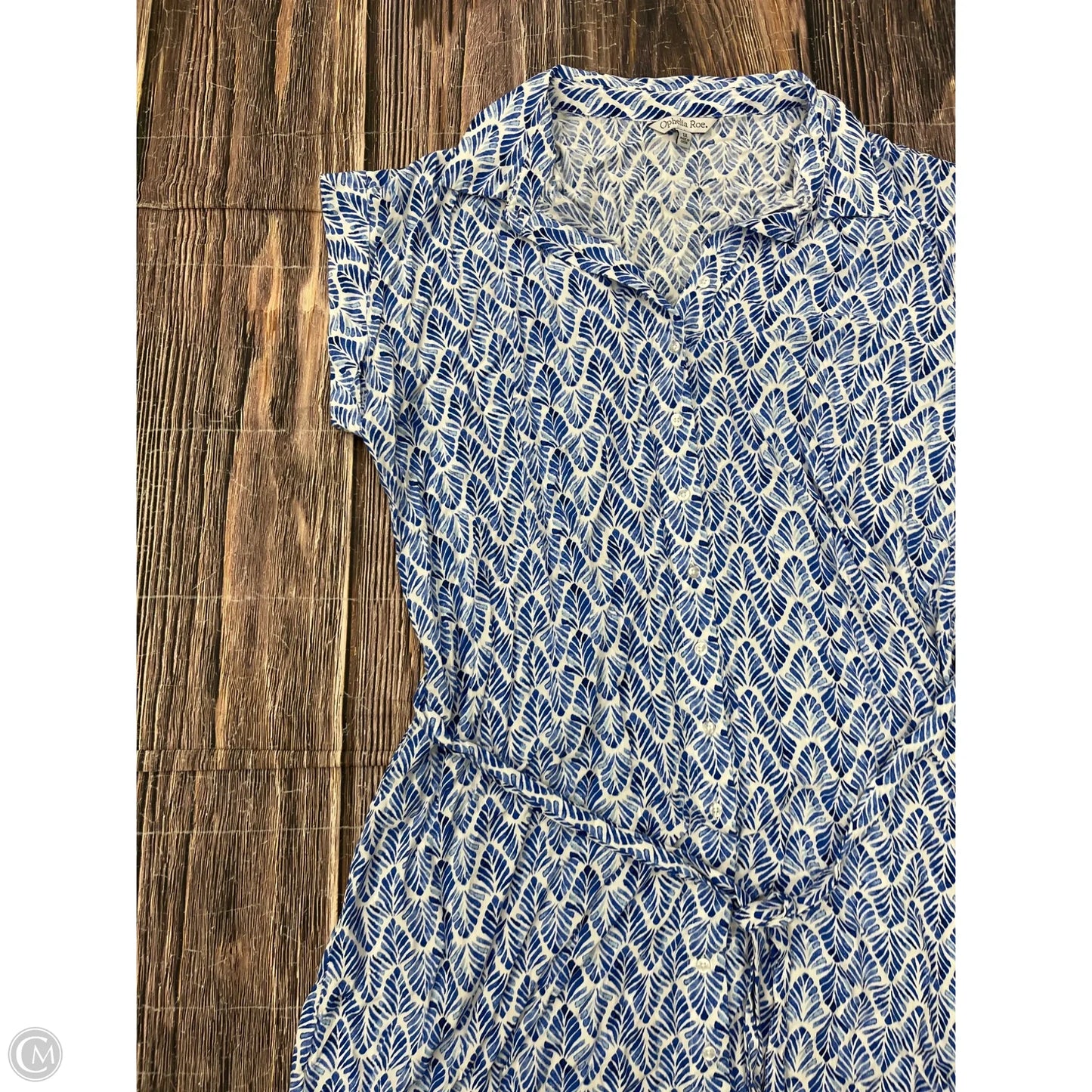 Dress Casual Short By Ophelia Roe In Blue, Size: 1x