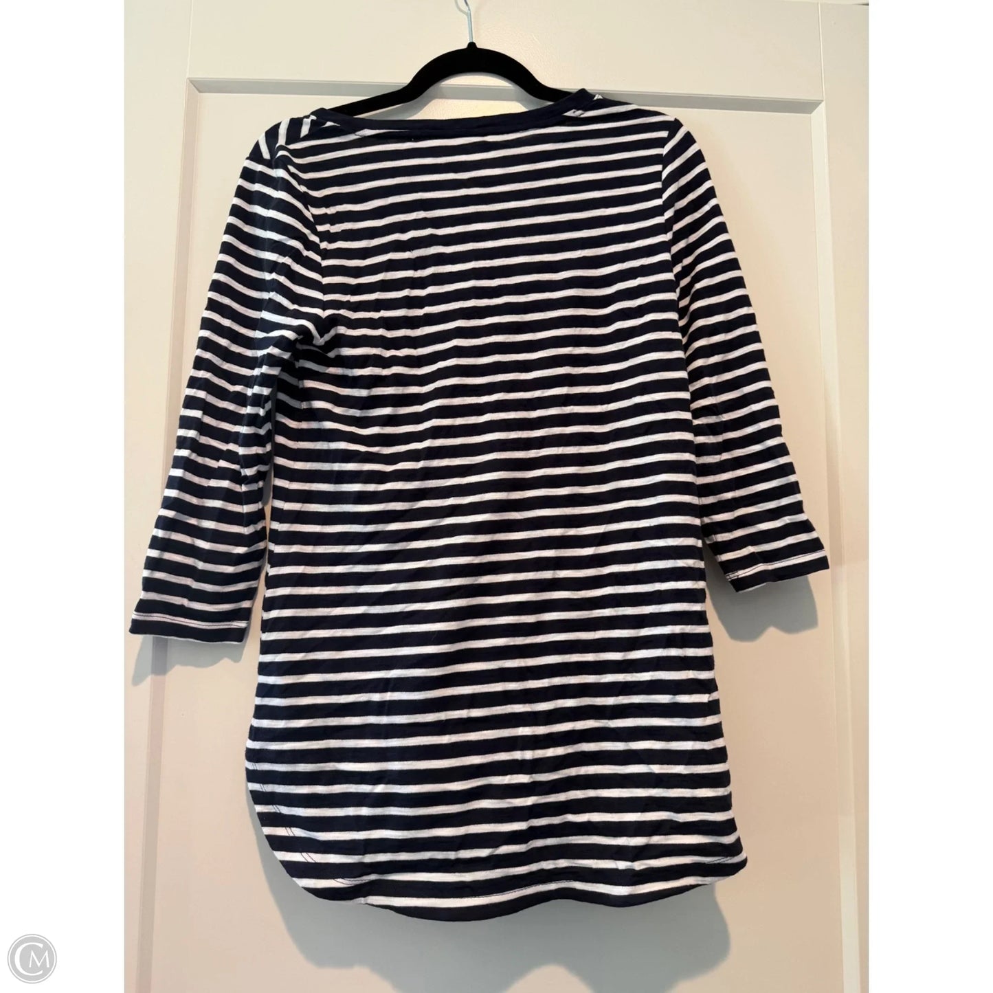 Top 3/4 Sleeve By Chicos In Navy, Size: Xs