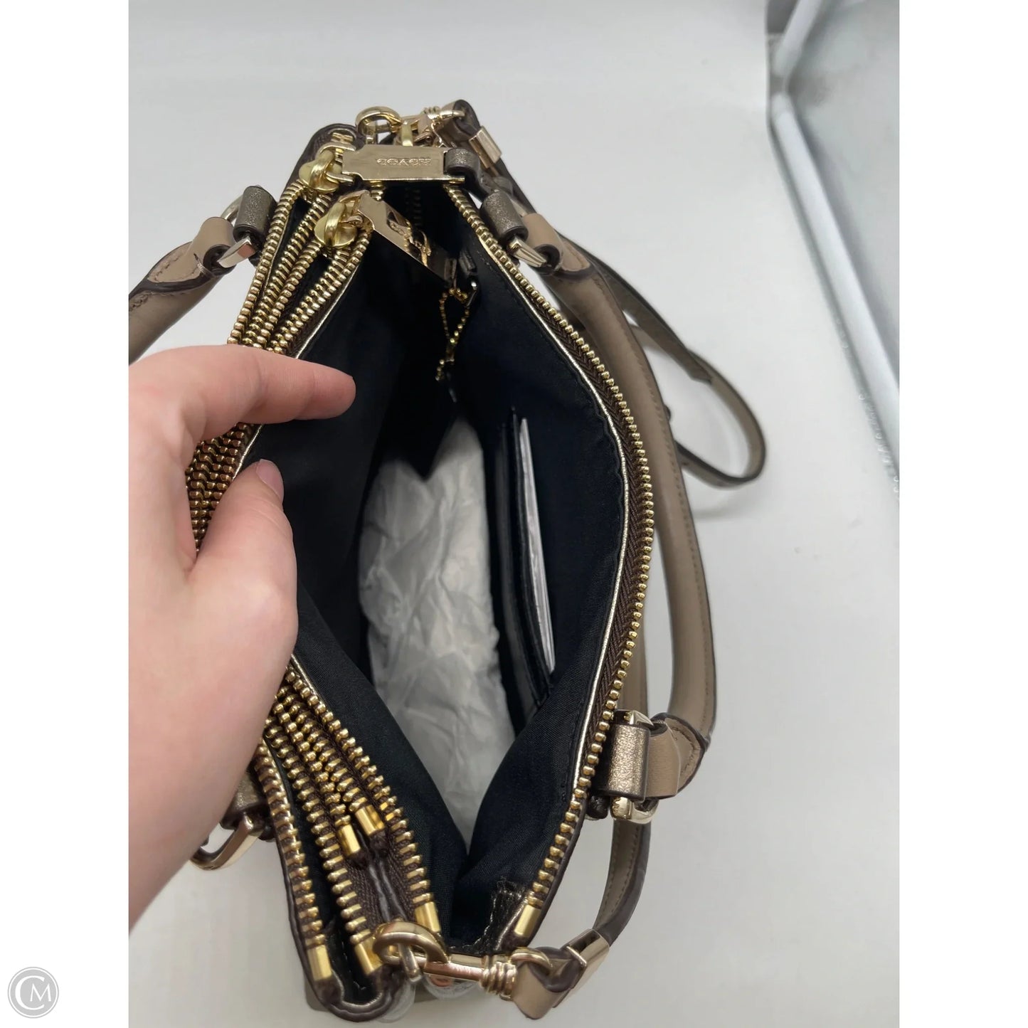 Handbag Designer By Coach, Size: Medium