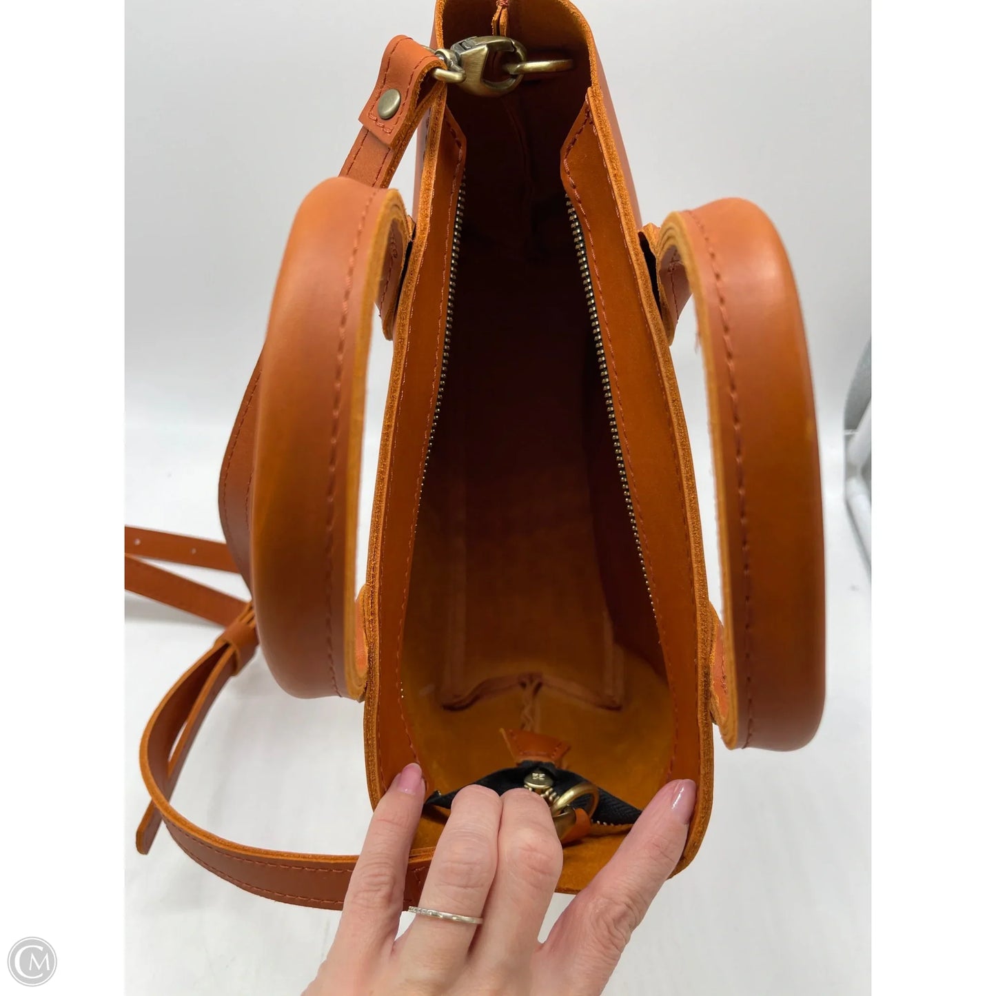 Handbag By Portland Leather, Size: Medium