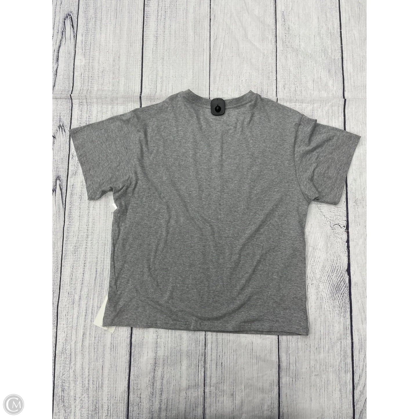 Top Short Sleeve Basic By Wilo In Grey, Size: M
