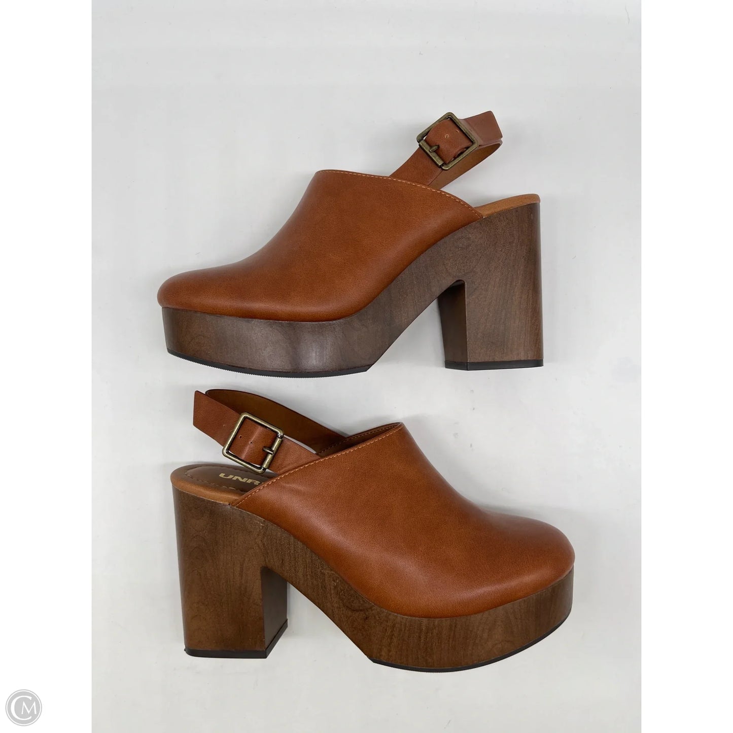 Shoes Heels Block By Clothes Mentor In Brown, Size: 8