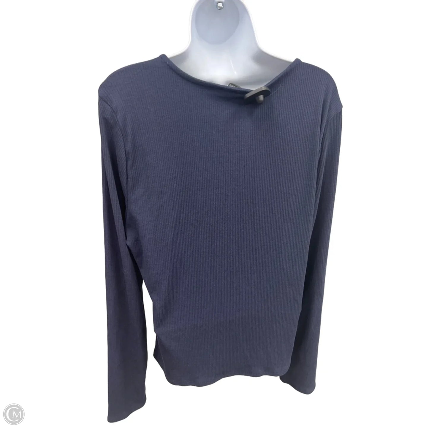 Top Long Sleeve By Green Envelope In Blue, Size: Xl