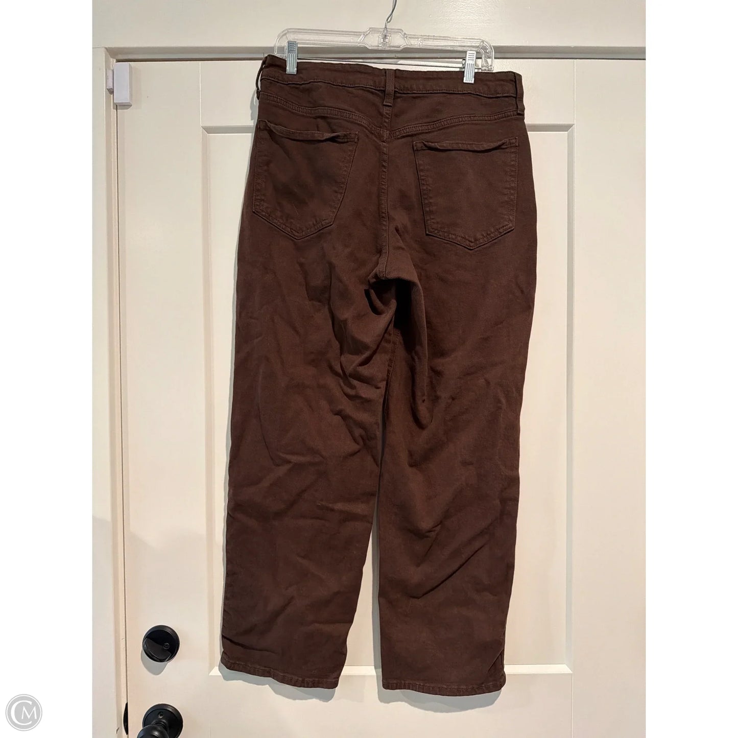 Jeans Straight By Old Navy In Brown Denim, Size: 12