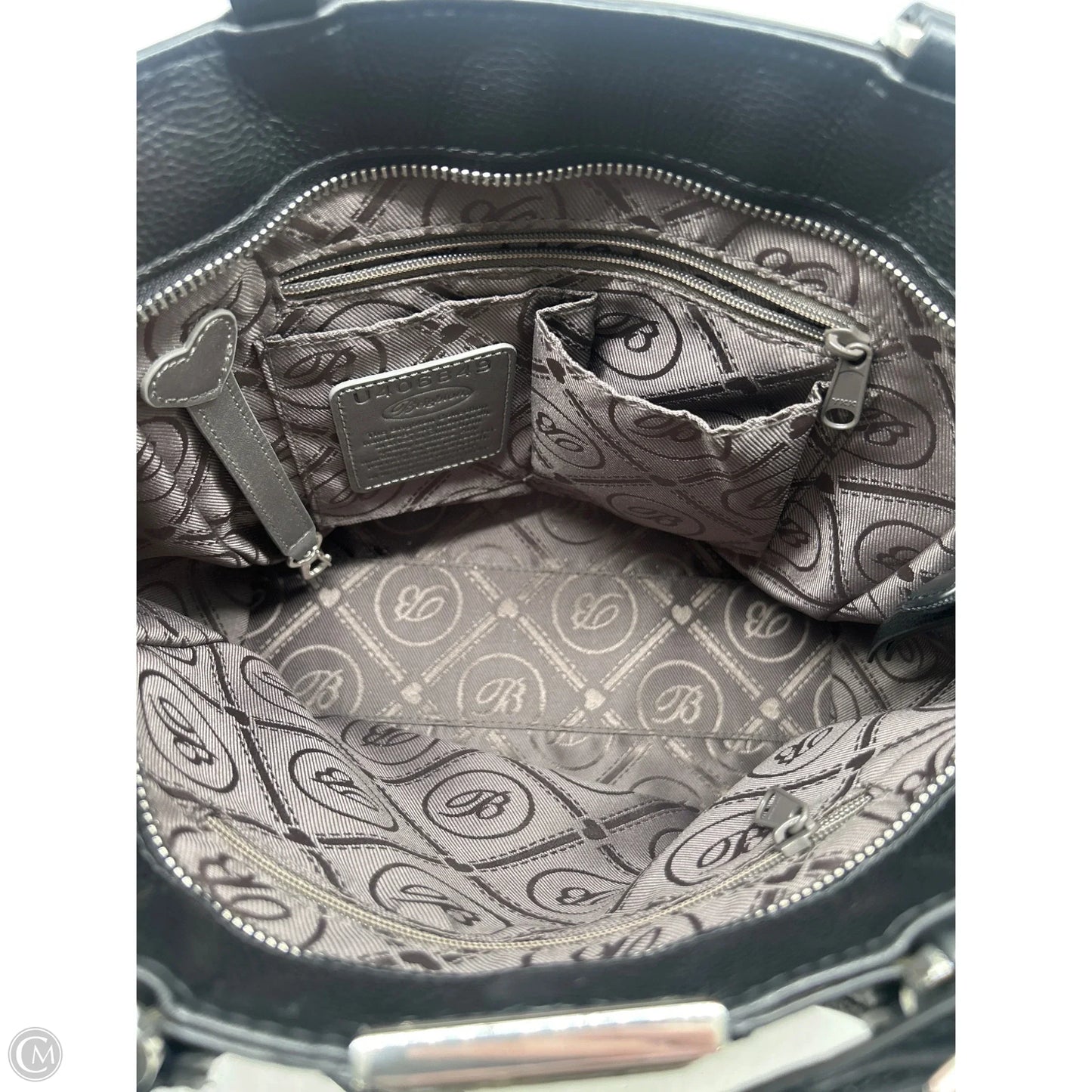Handbag Leather By Brighton, Size: Medium