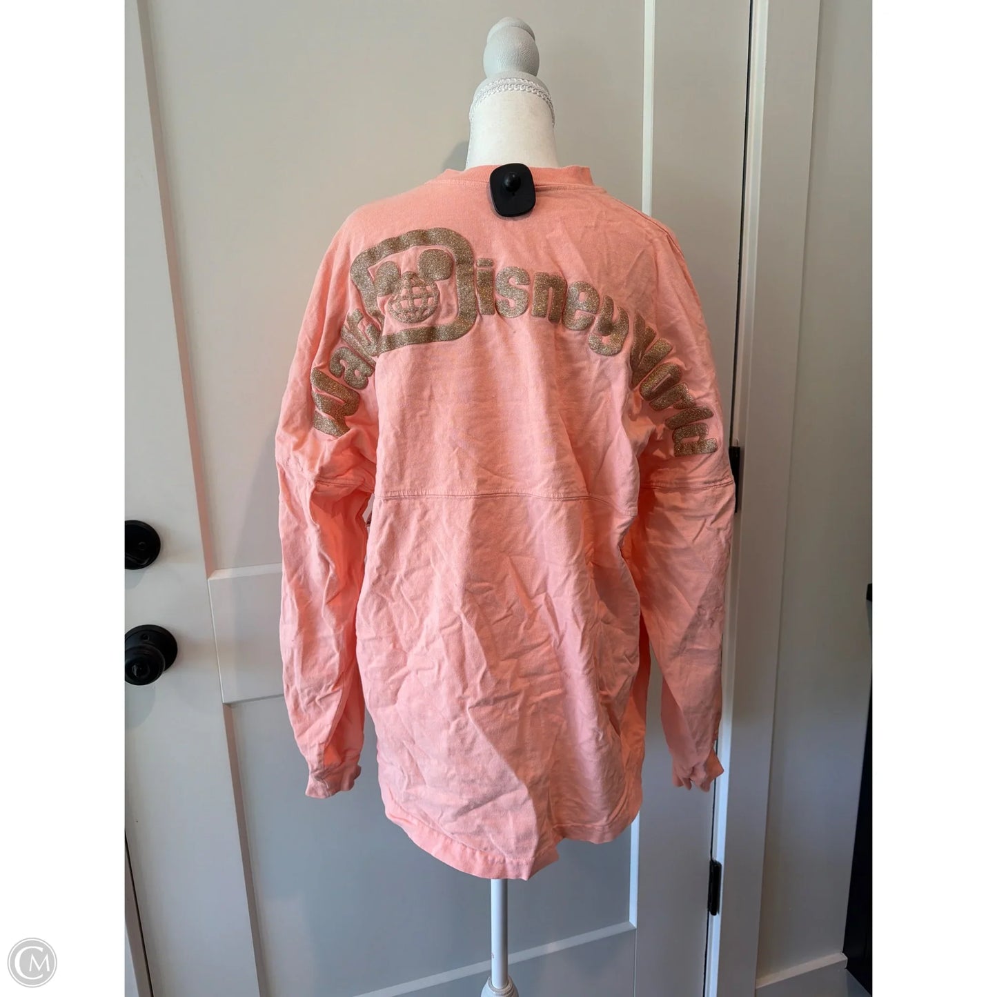 Top Long Sleeve By Disney In Orange, Size: M