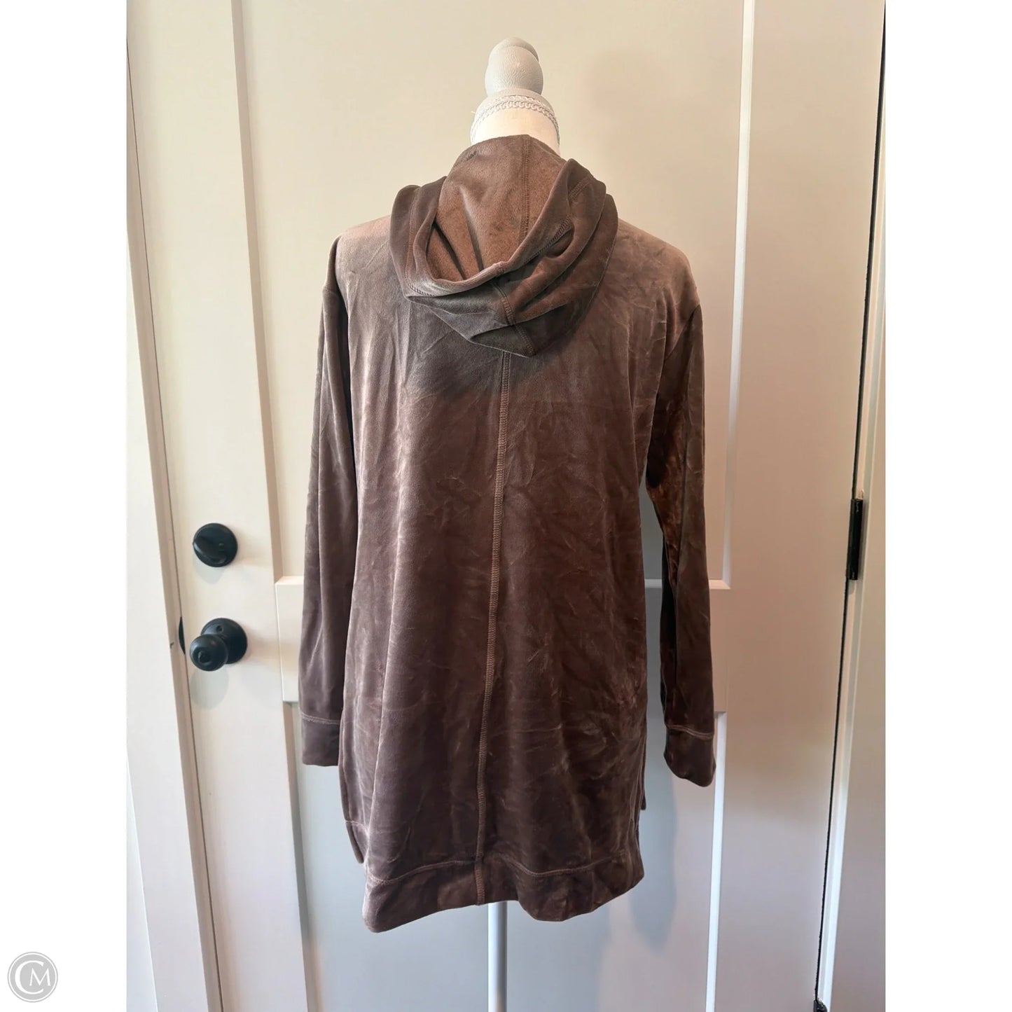 Sweatshirt Hoodie By Chicos In Brown, Size: Xs