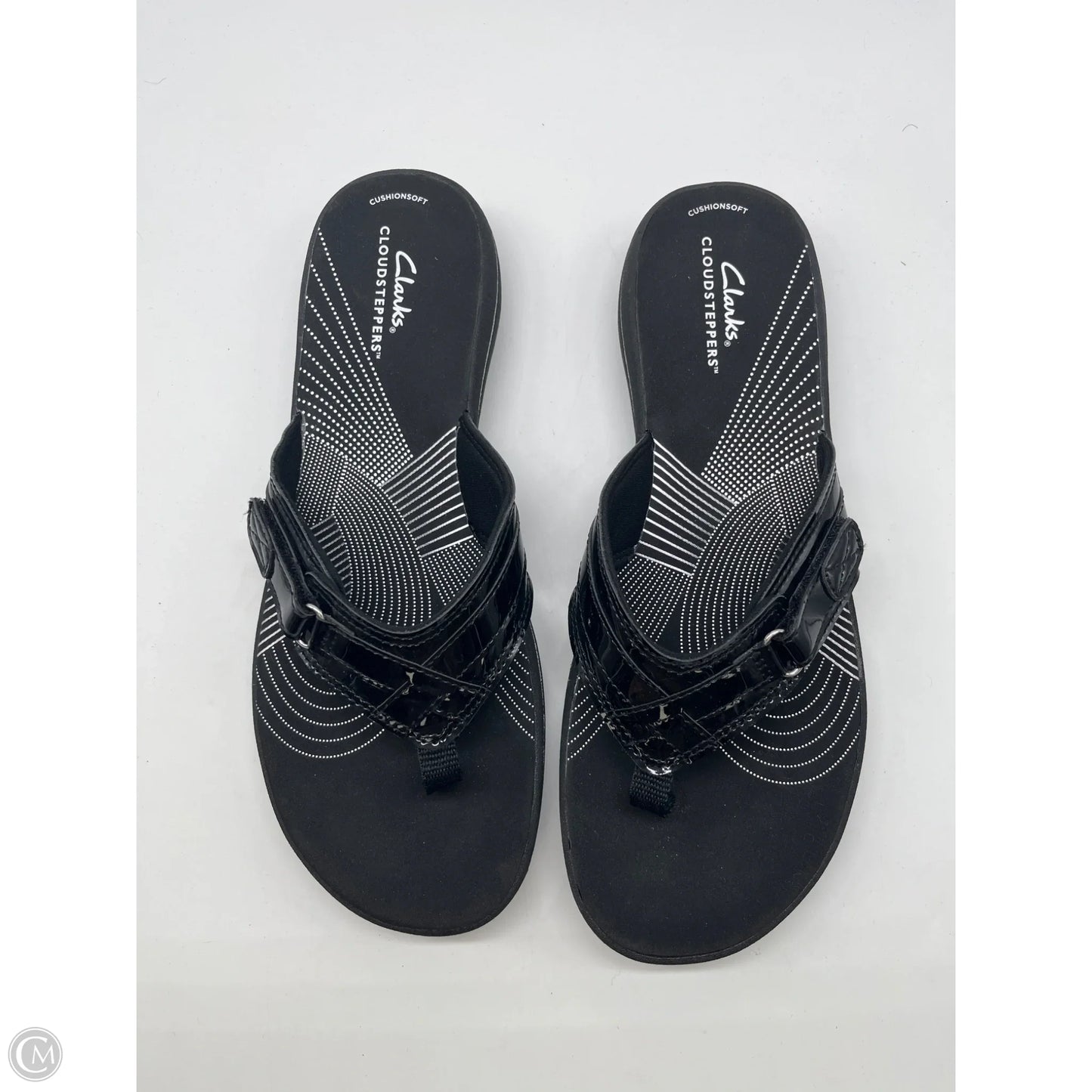 Sandals Flats By Clarks In Black, Size: 10
