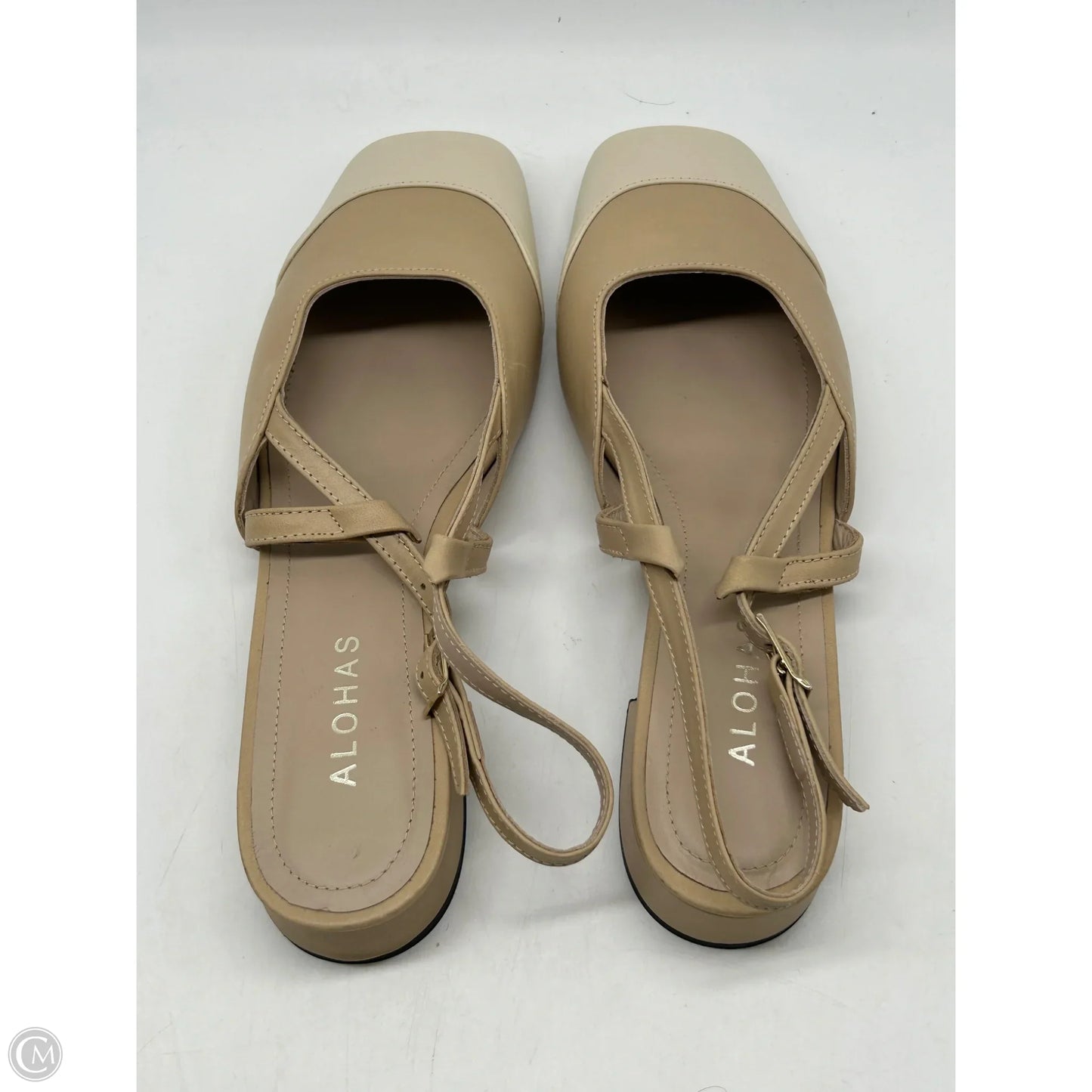 Shoes Flats By Clothes Mentor In Tan, Size: 7.5