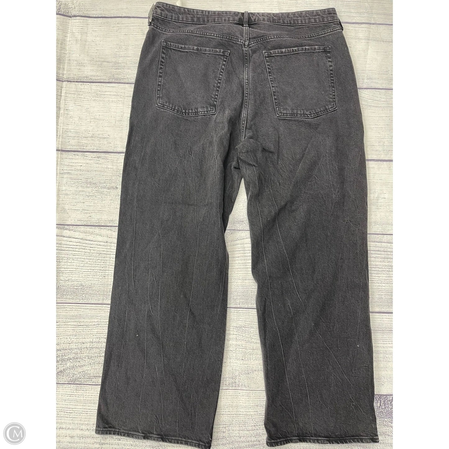 Jeans Wide Leg By Old Navy In Black Denim, Size: 18