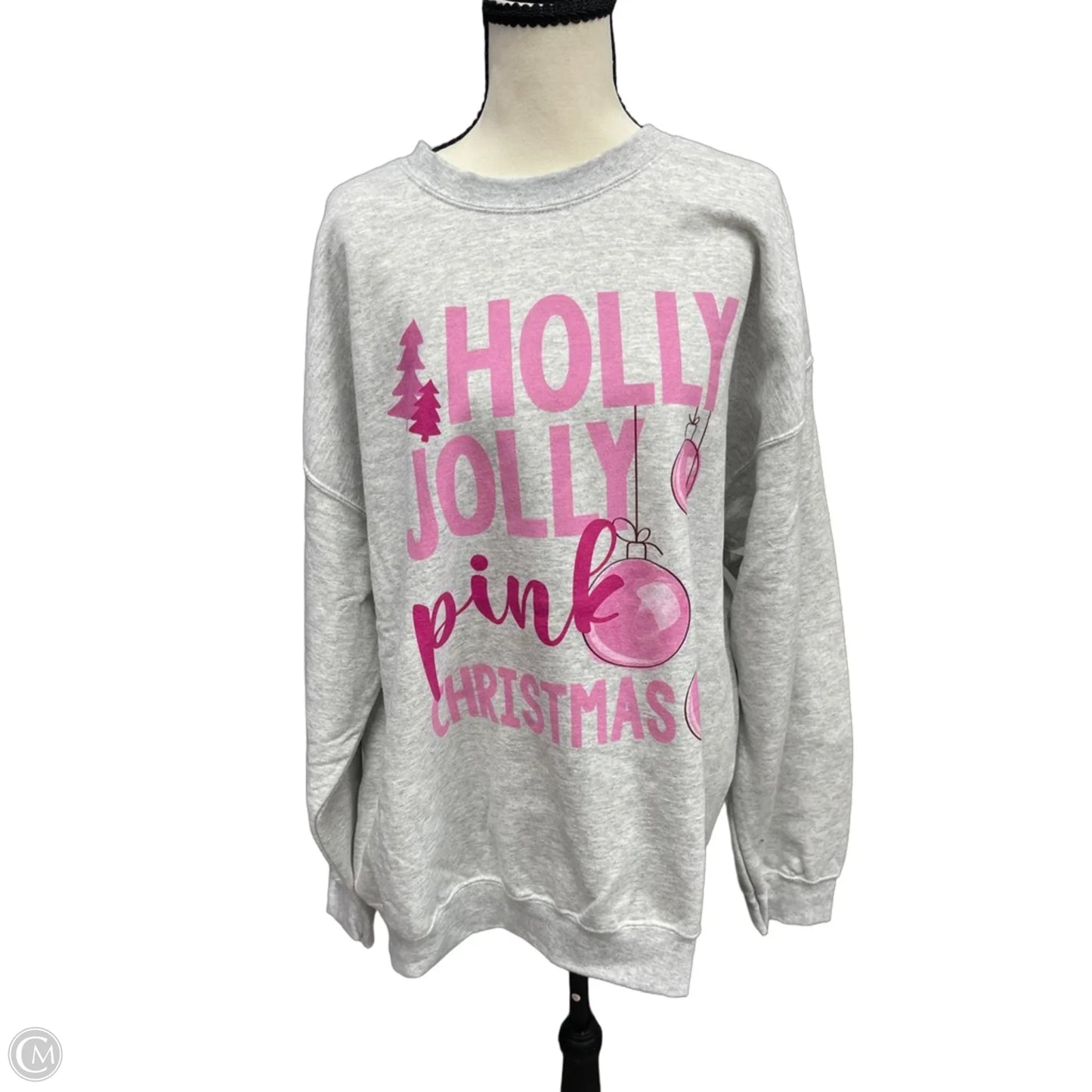 Sweatshirt Crewneck By Gildan In Grey, Size: Xl