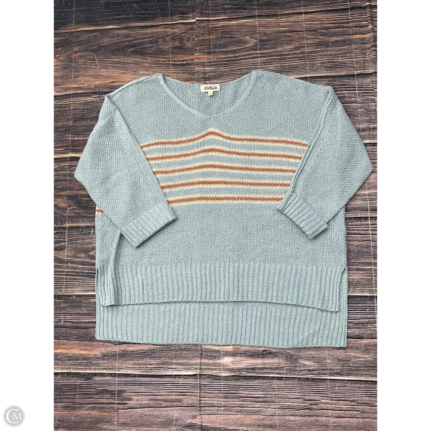 Sweater Short Sleeve By Listicle In Blue, Size: S