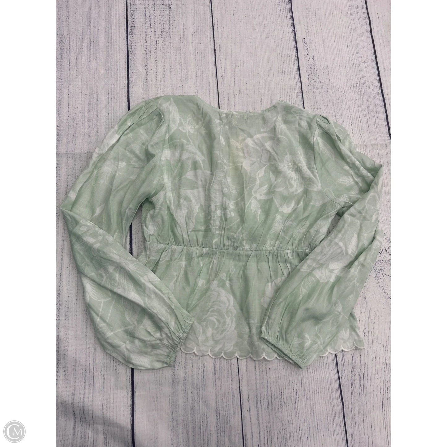 Top Long Sleeve By Francesca's In Green, Size: L