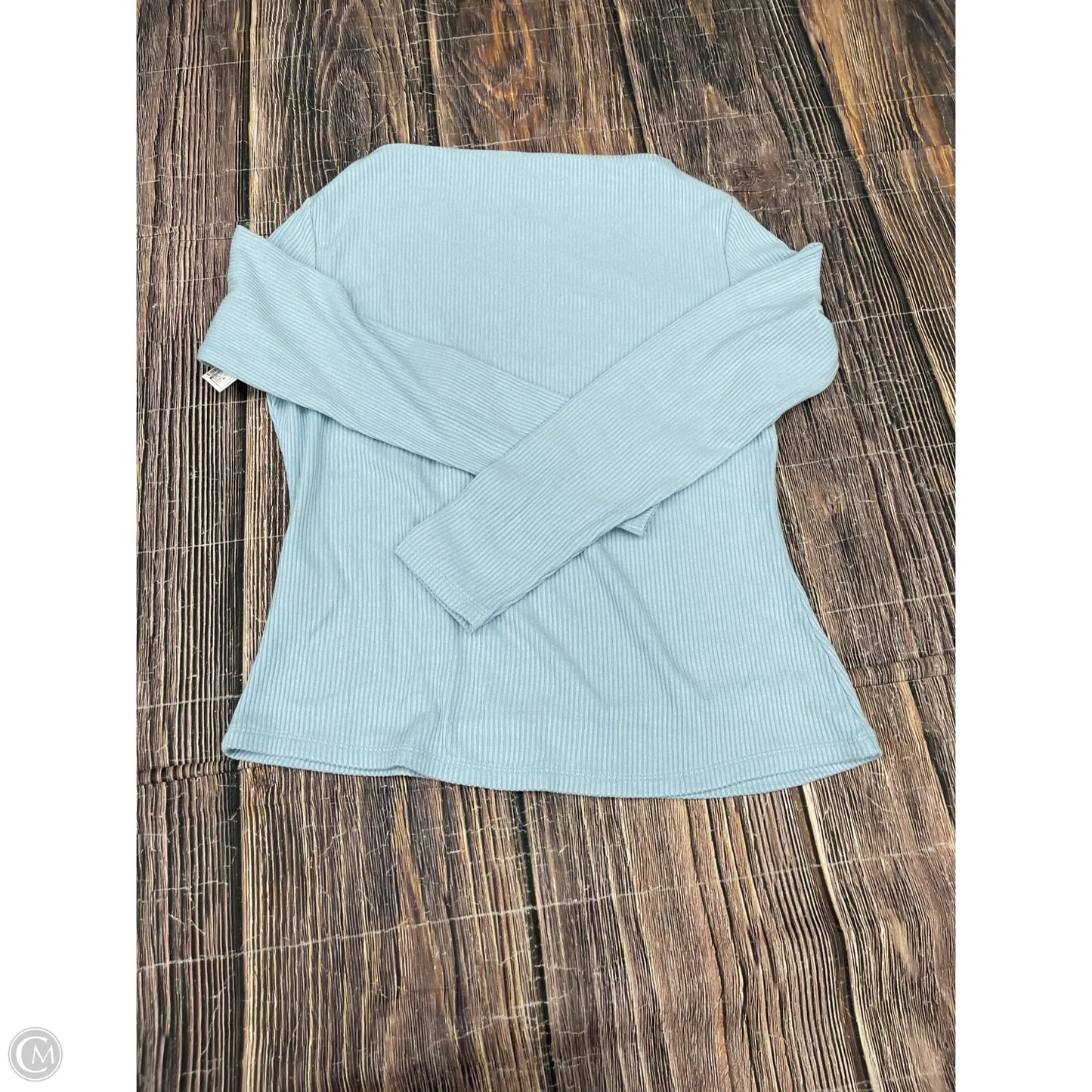 Top Long Sleeve By Banana Republic In Blue, Size: M