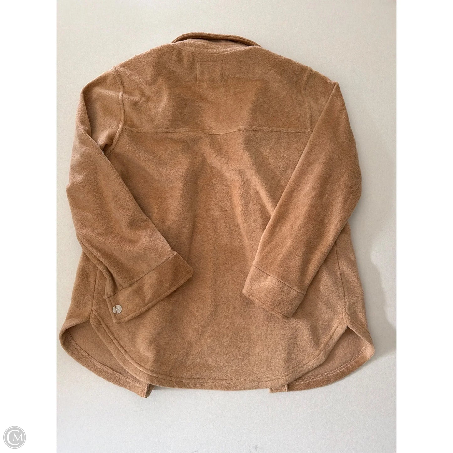 Coat Faux Fur & Sherpa By Thread And Supply In Brown, Size: S