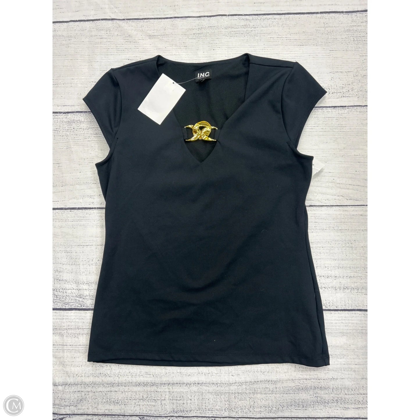 Top Sleeveless By Inc In Black, Size: M