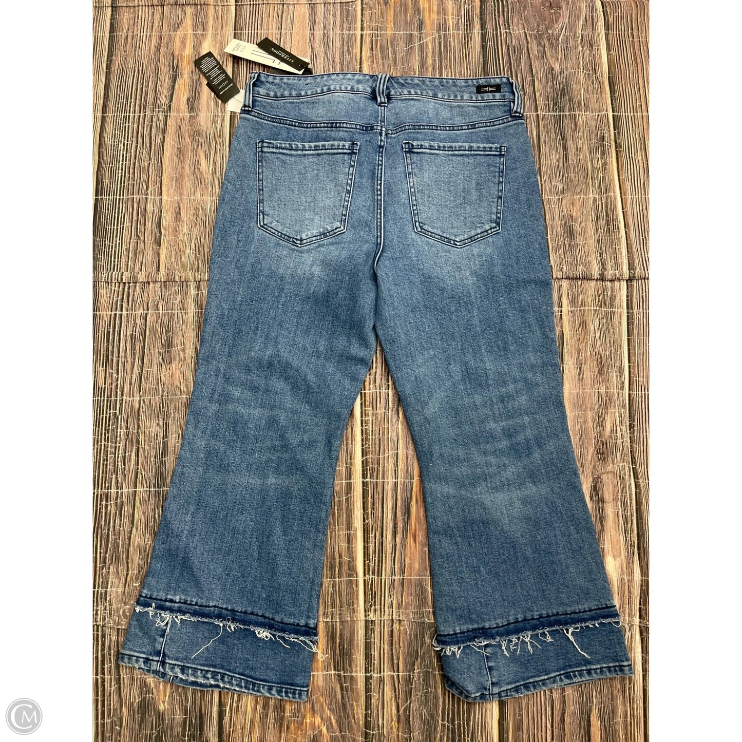Jeans Wide Leg By Liverpool In Blue, Size: 10