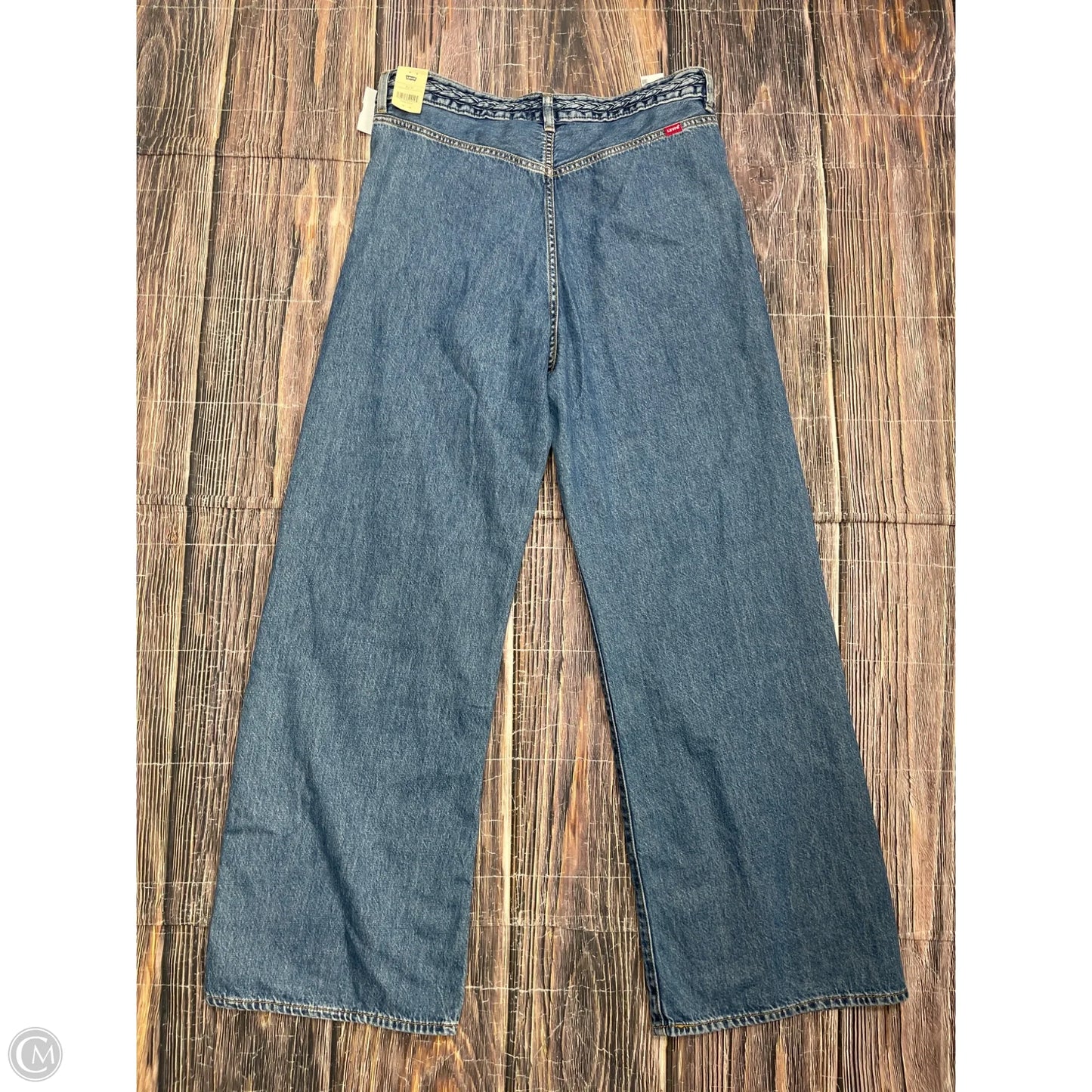 Jeans Wide Leg By Levis In Blue, Size: 14