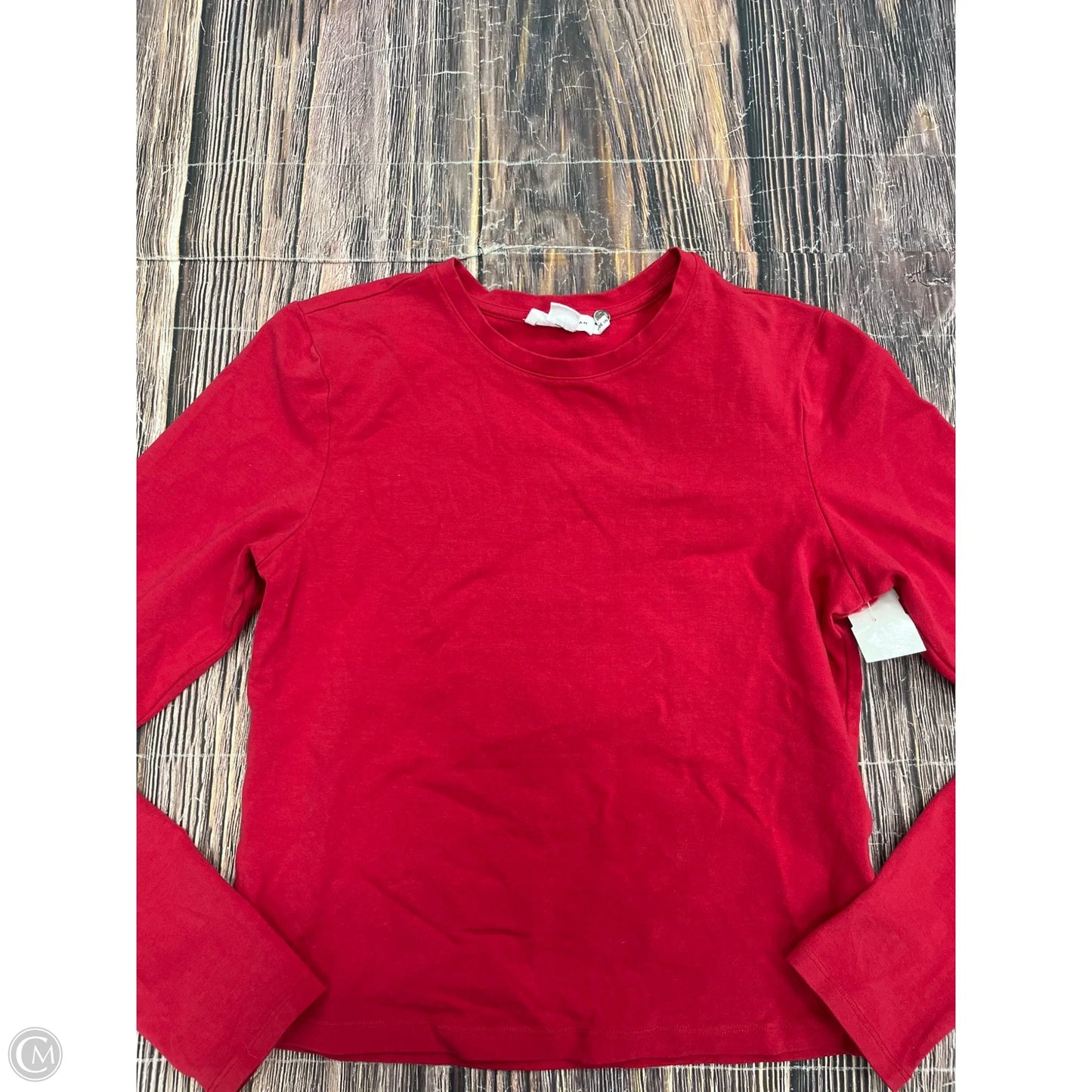 Top Long Sleeve By Good American In Red, Size: L