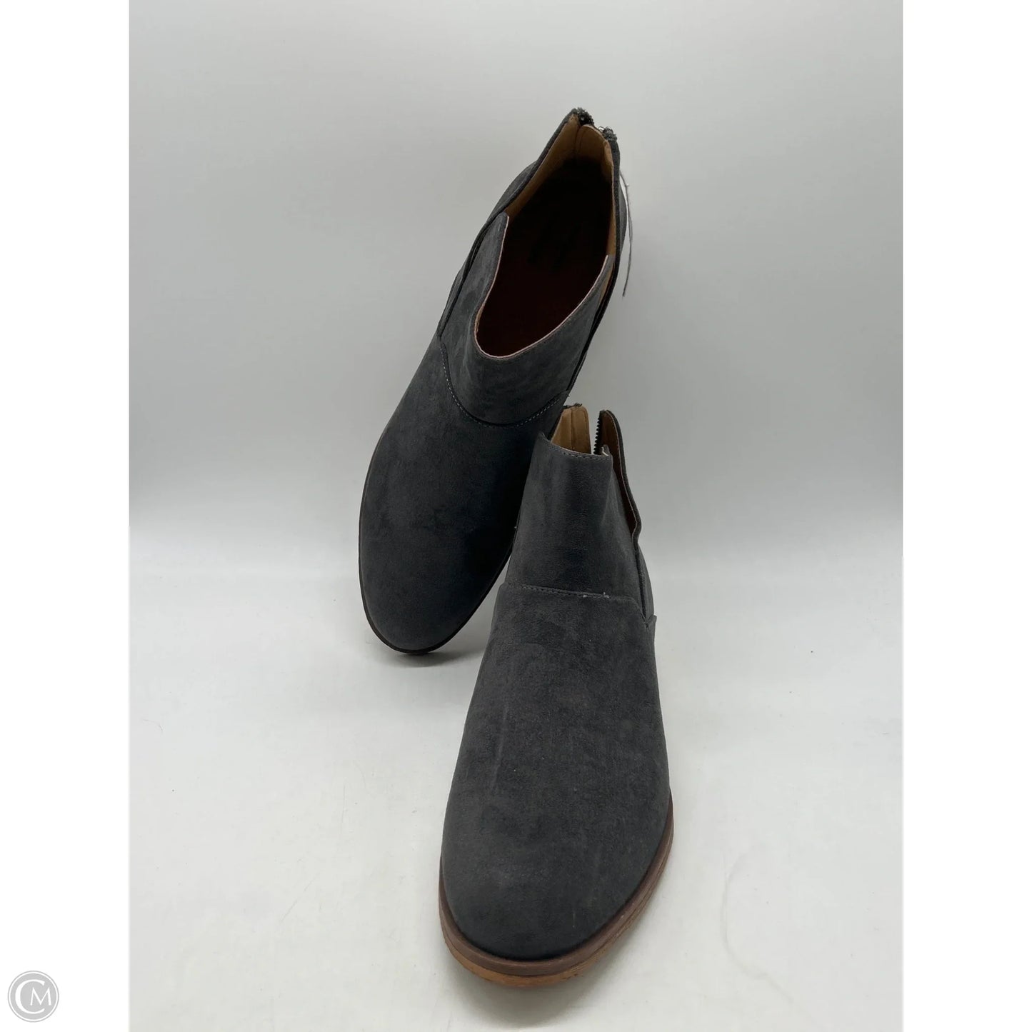Boots Ankle Heels By Sonoma In Grey, Size: 11