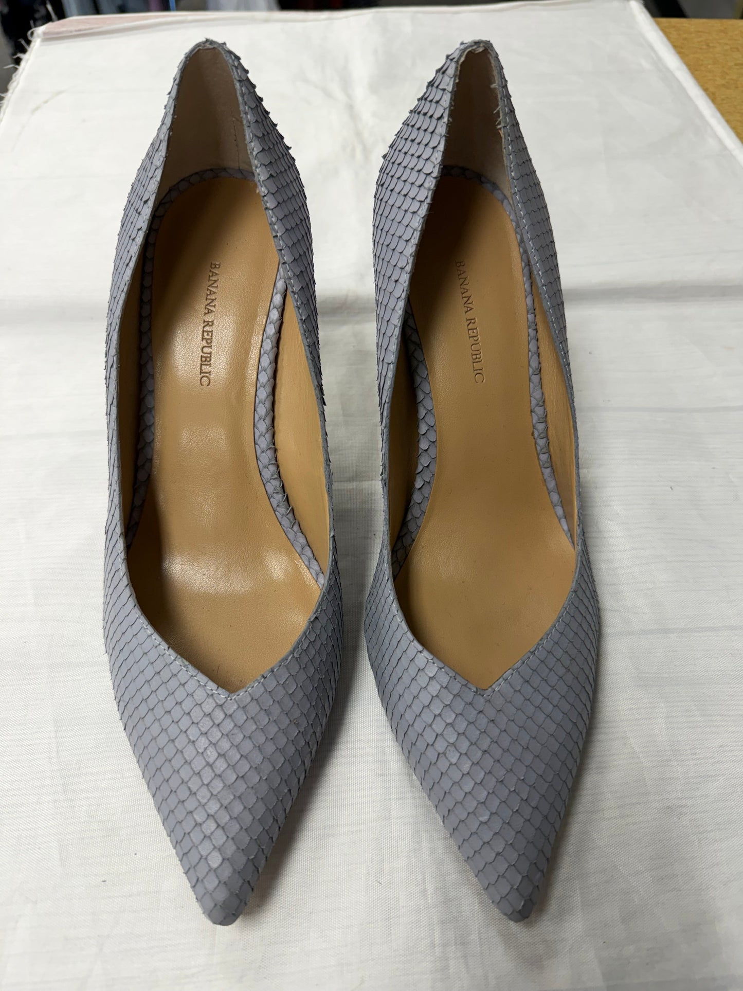 Shoes Heels Stiletto By Banana Republic In Blue, Size:9.5