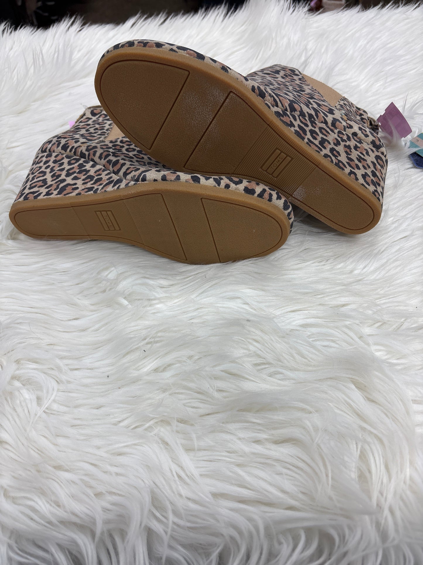 Boots Ankle Heels By Toms In Leopard Print, Size:11