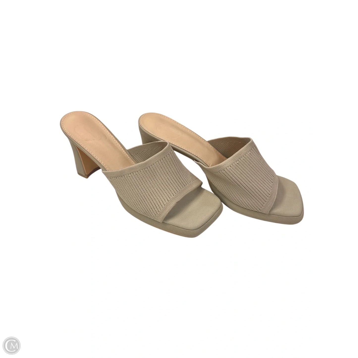 Shoes Heels Block By Cmb In Tan, Size: 9