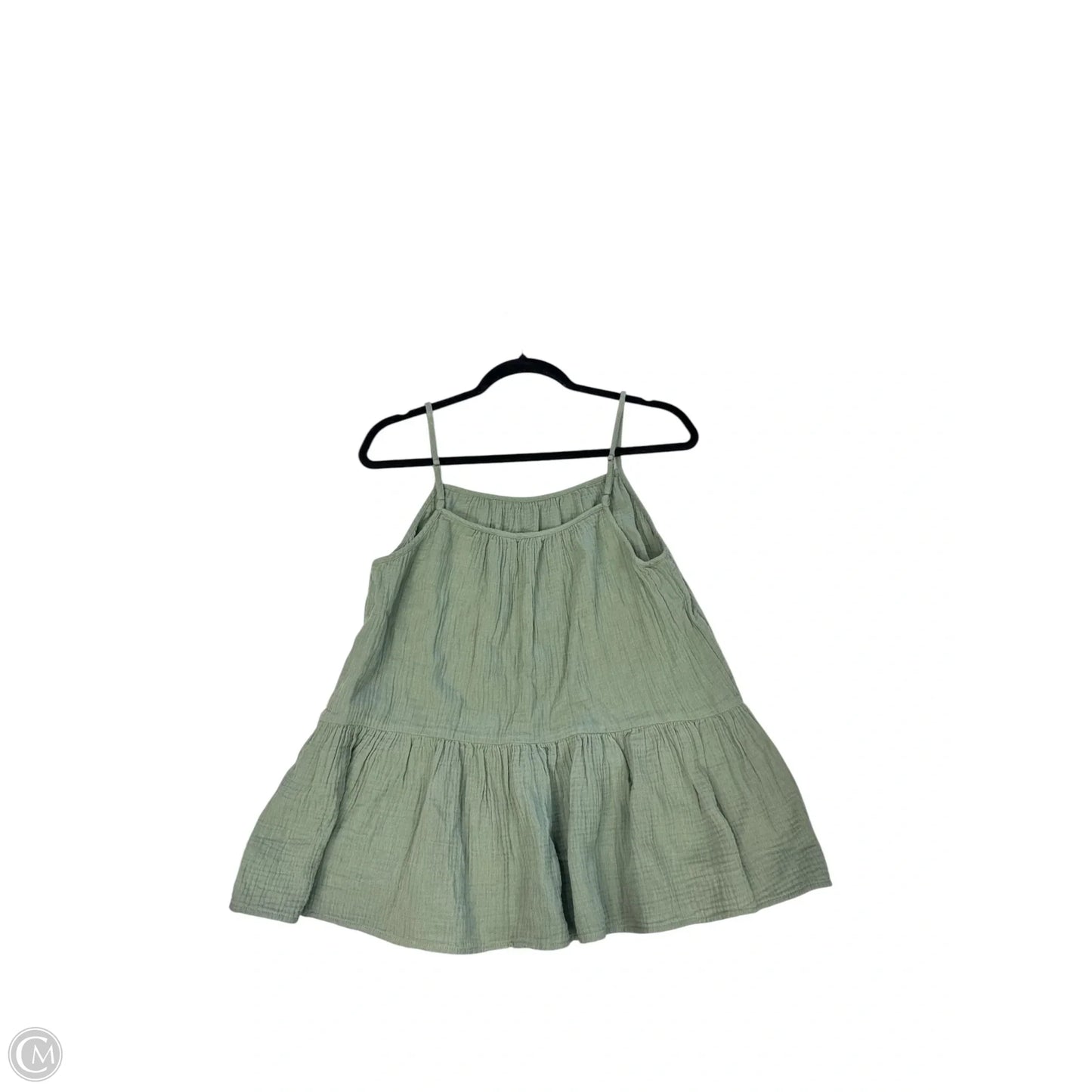 Blouse Sleeveless By Caslon In Green, Size: M