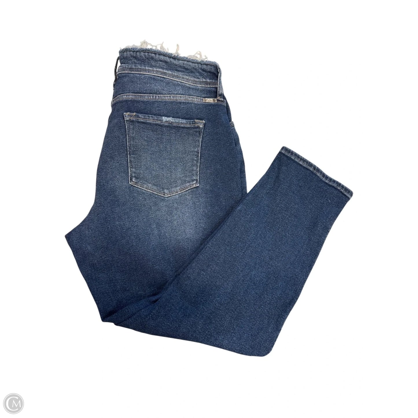 Jeans Cropped By Kancan In Blue Denim, Size: 20