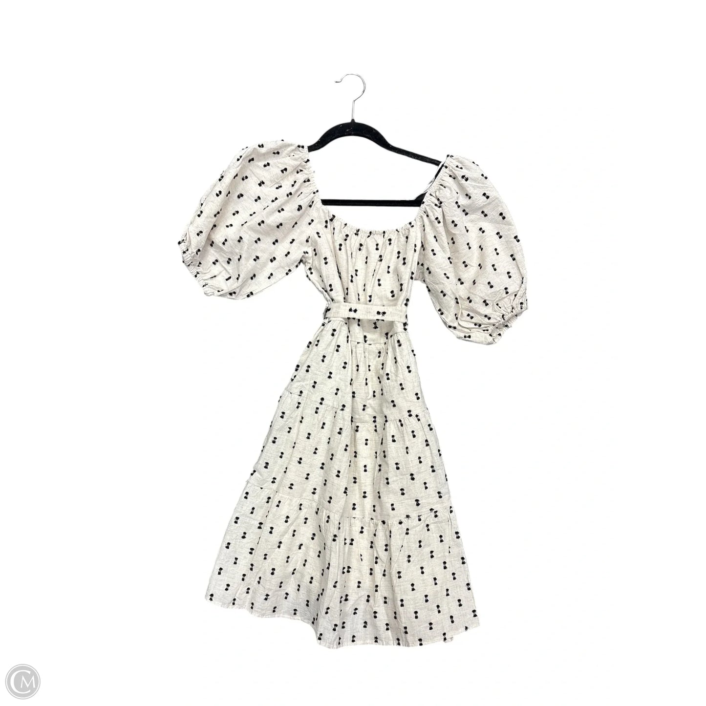 Dress Casual Midi By Clothes Mentor In Cream, Size: 4