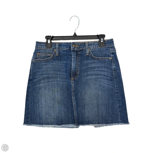 Skirt Midi By Just Black In Blue Denim, Size: M