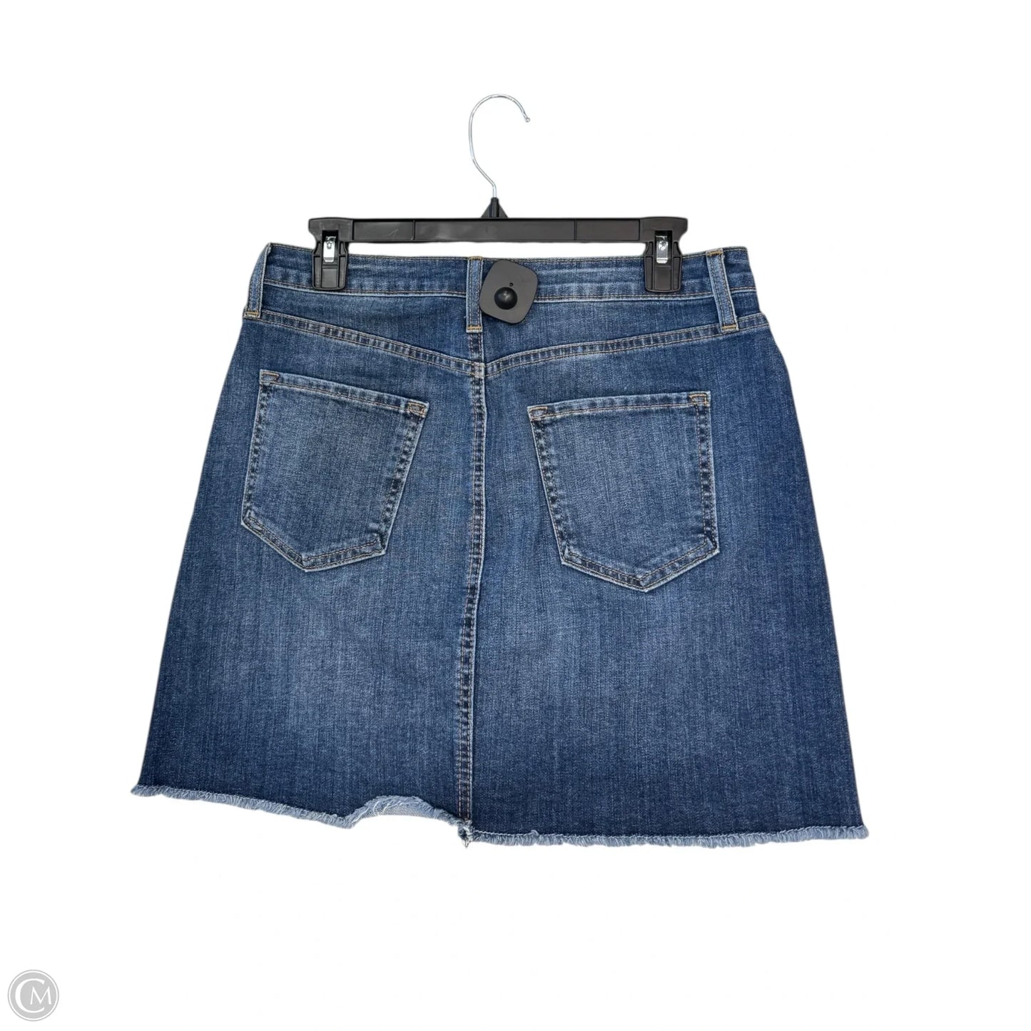 Skirt Midi By Just Black In Blue Denim, Size: M